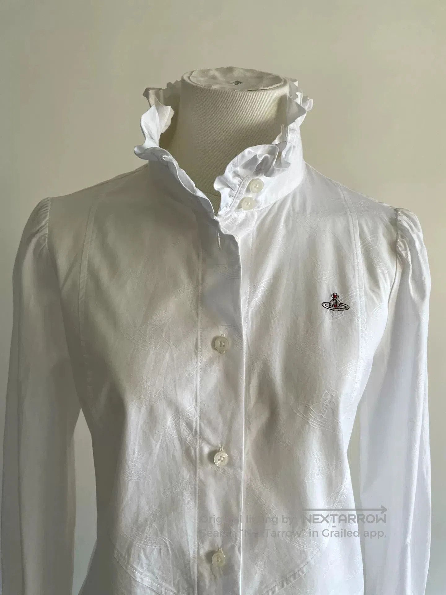 Vivienne Westwood vivienne westwood ruffled collar embroidered shirt. Size S / US 4 / IT 40 - 4 Thumbnail
