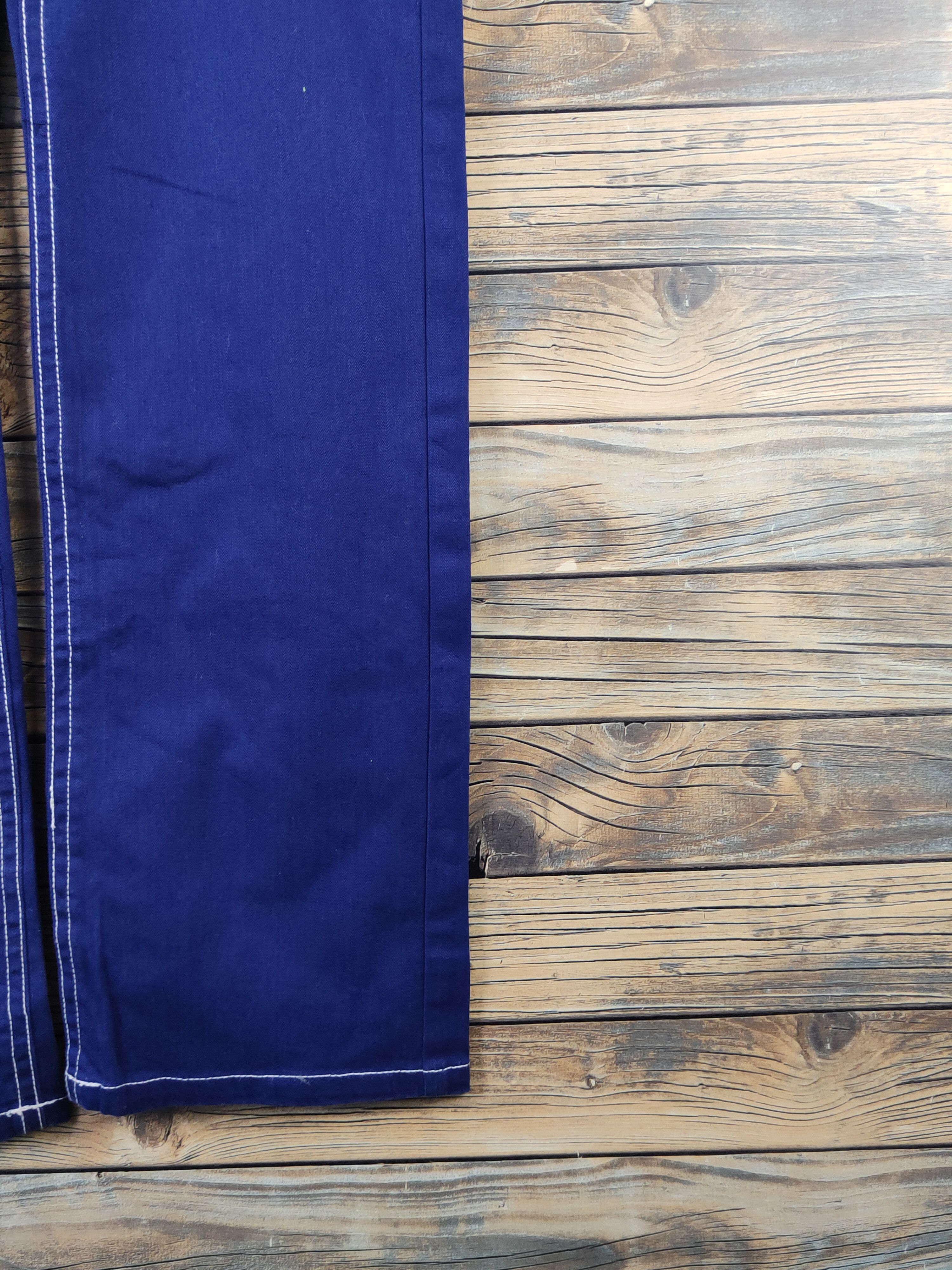 Japanese Brand × Vintage DL Japanese Brand Blue Suspender Pants #1084 Size 32" / US 10 / IT 46 - 9 Thumbnail