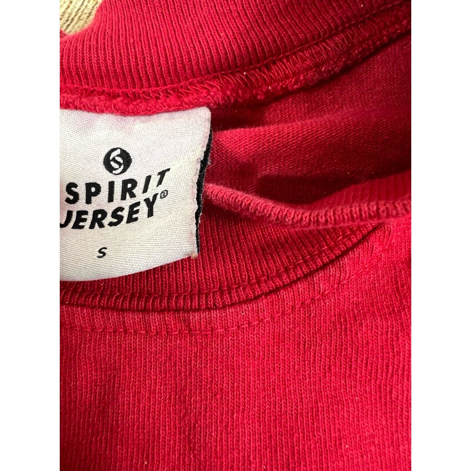 ESPIRIT Budweiser Spirit Jersey Red Shirt Small Woman Jersey T-Shirt Crew Neck Pullover Long Sleeve Print Casual Beer Spirit Size S / US 4 / IT 40 - 5 Thumbnail