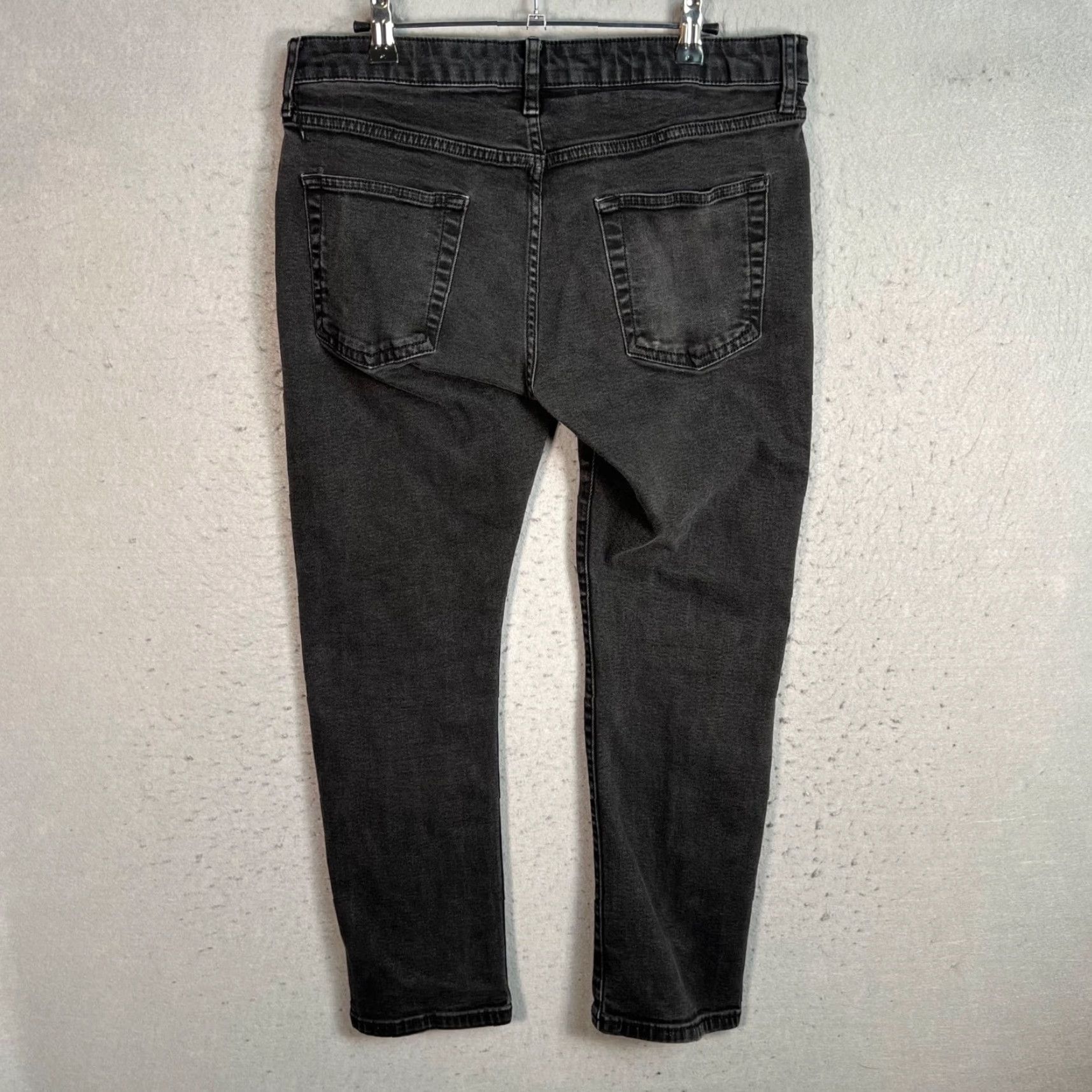 Topman Topman Mens Jeans Skinny Denim Black 34x28 5-Pocket Stretch Inseam 24 Regular Shirt? Size US 34 / EU 50 - 2 Thumbnail