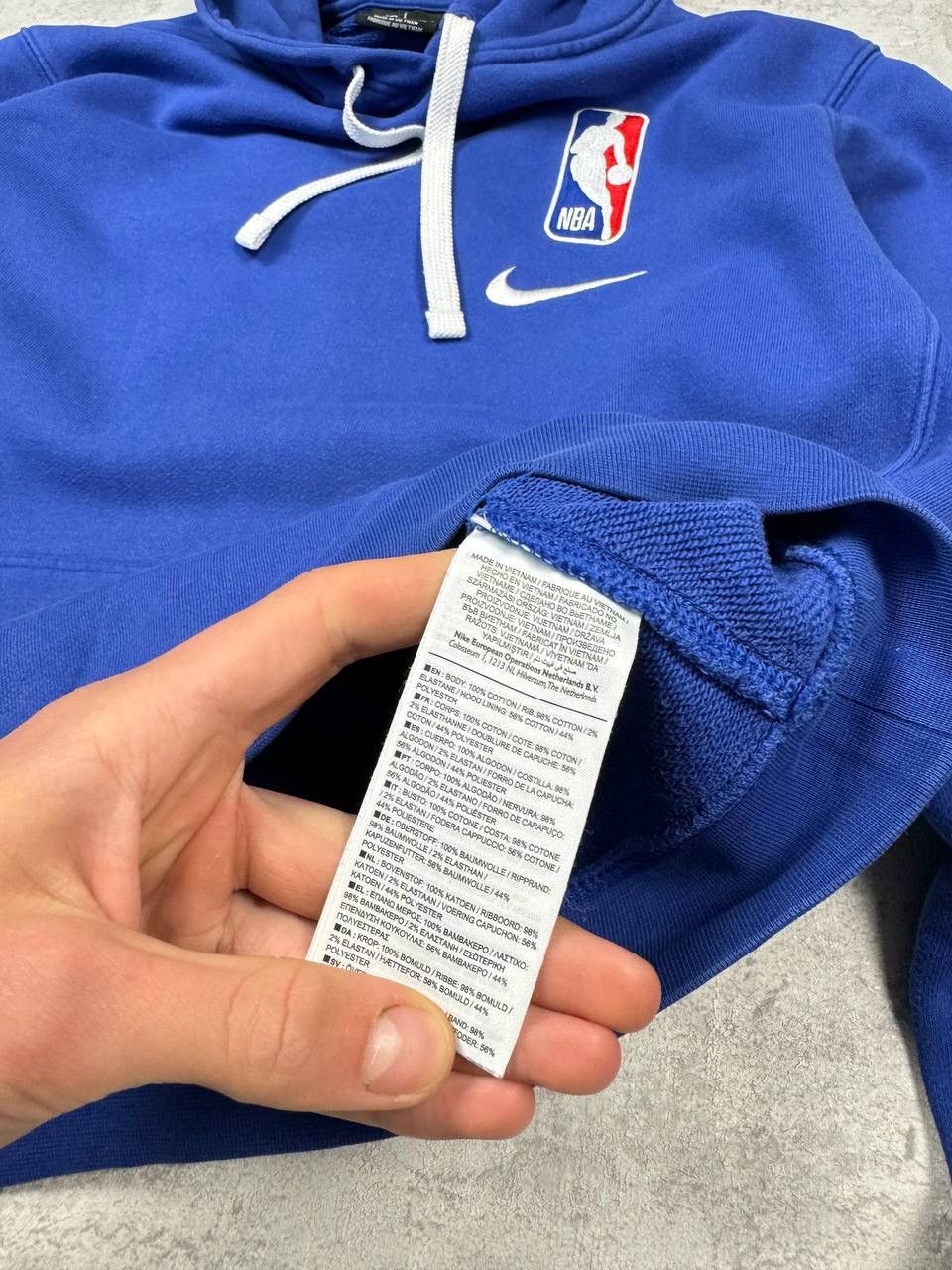 NBA Nike NBA Courtside Blue Hoodie Embroidered Logo Size US S / EU 44-46 / 1 - 12 Thumbnail
