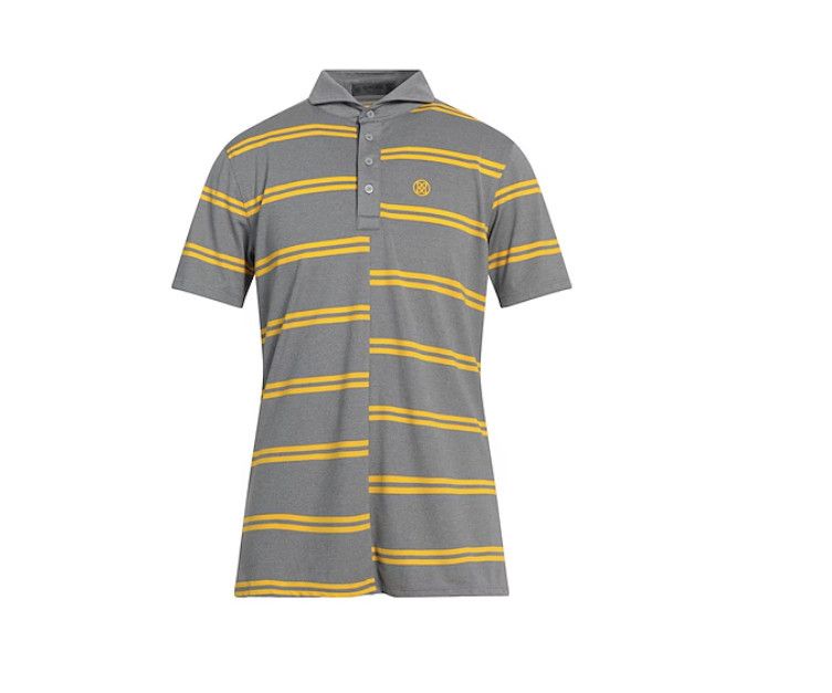 G/FORE G/Fore Striped Polo Shirt Grey / Yellow ( XXL ) Size US XXL / EU 58 / 5 - 1 Thumbnail