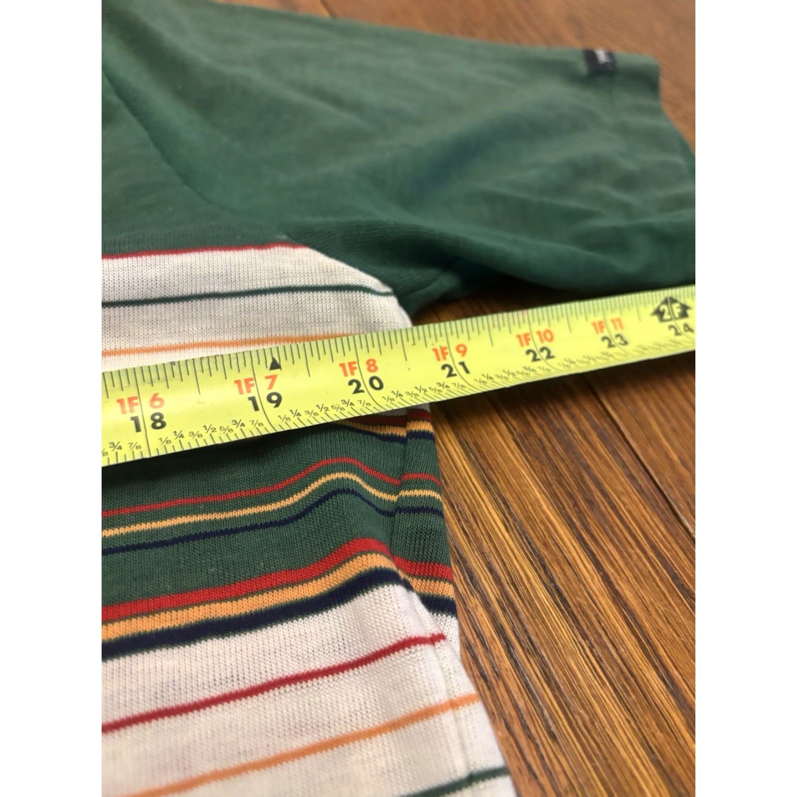 Vintage VINTAGE Polo Shirt Striped Green Ocean Pacific Unbranded L Adult Unisex Short Sleeve Collared 80s Surf Skate Preppy Beach Water Sports Size US L / EU 52-54 / 3 - 4 Thumbnail