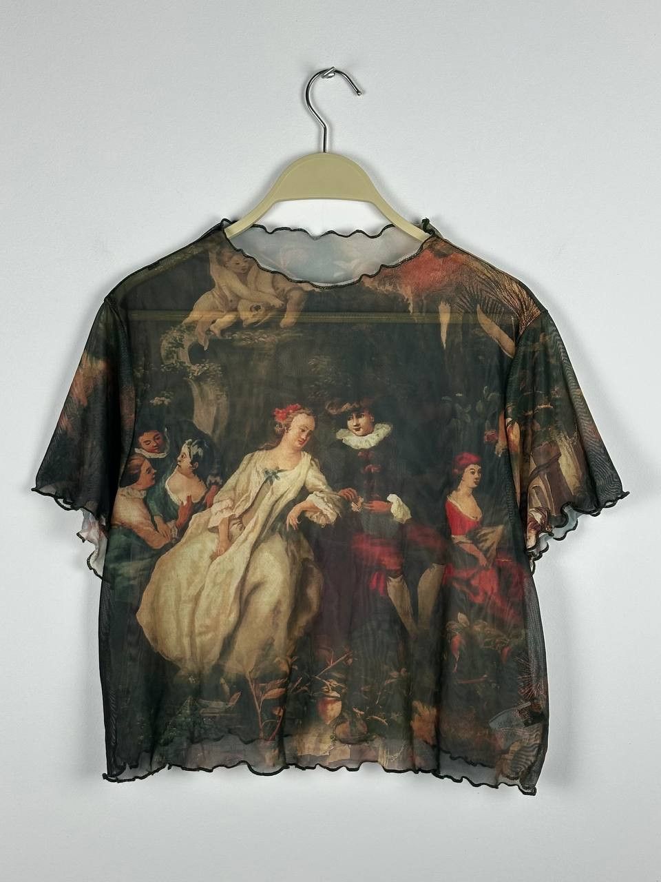 Designer × Japanese Brand Avantgarde Mesh Printed Graphic Renesanse Art Tank Top Size ONE SIZE - 1 Thumbnail