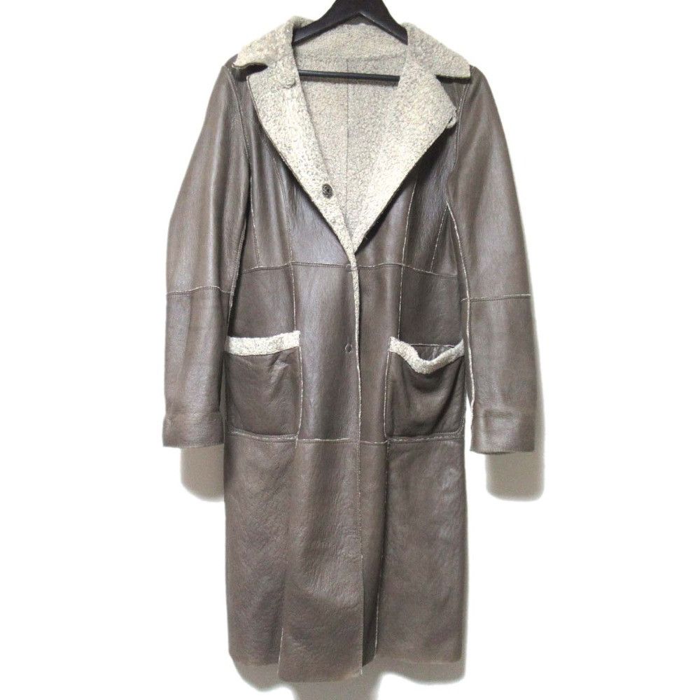 Other Other BORGO DEI BLU Shearling Reversible Coat Leather Outerwear DUTY FREE for USA Size ONE SIZE - 1 Thumbnail