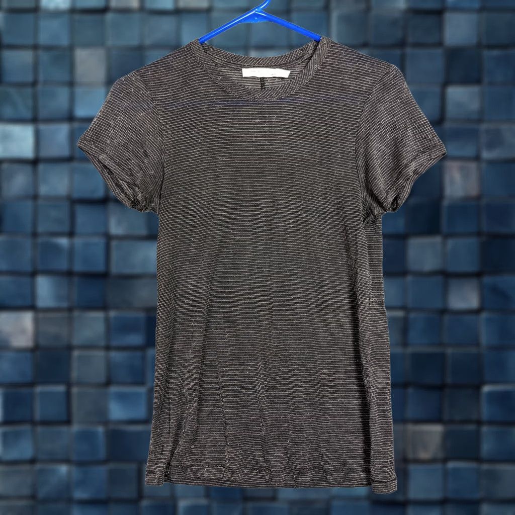 Rag & Bone rag & bone Women's Top XS Crew Neck Striped Short Sleeve Casual Knit Multicolor Lighter All Seasons Lightweight Regular Shirt Womens XS Size XS / US 0-2 / IT 36-38 - 1 Thumbnail
