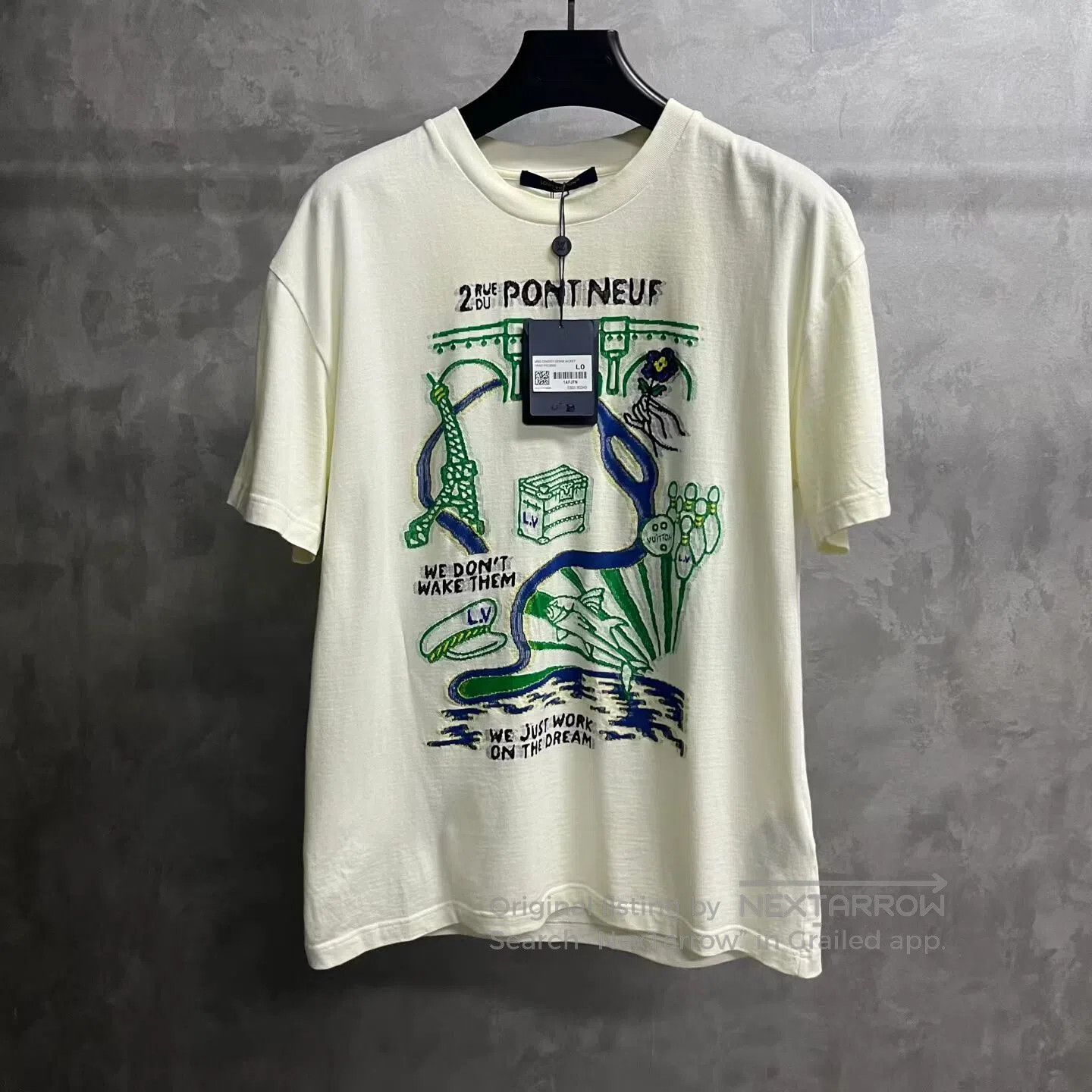 Louis Vuitton Louis Vuitton Letter-print round-neck short-sleeve T-shirt Size US L / EU 52-54 / 3 - 1 Thumbnail