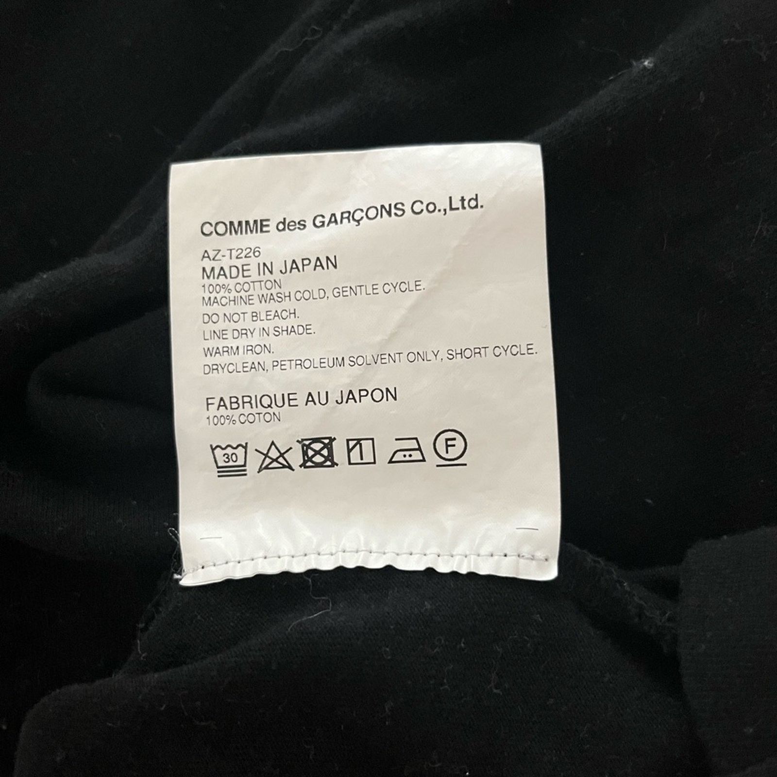 Comme des Garcons PLAY Comme des garçon PLAY black tee sz Small Size S / US 4 / IT 40 - 3 Thumbnail
