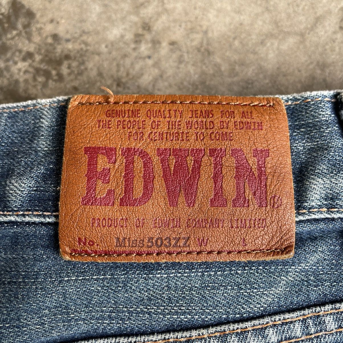Edwin 🔥Vintage Edwin 503 Stoned Washed Ripped Distress Denim Jeans Size US 29 - 12 Thumbnail