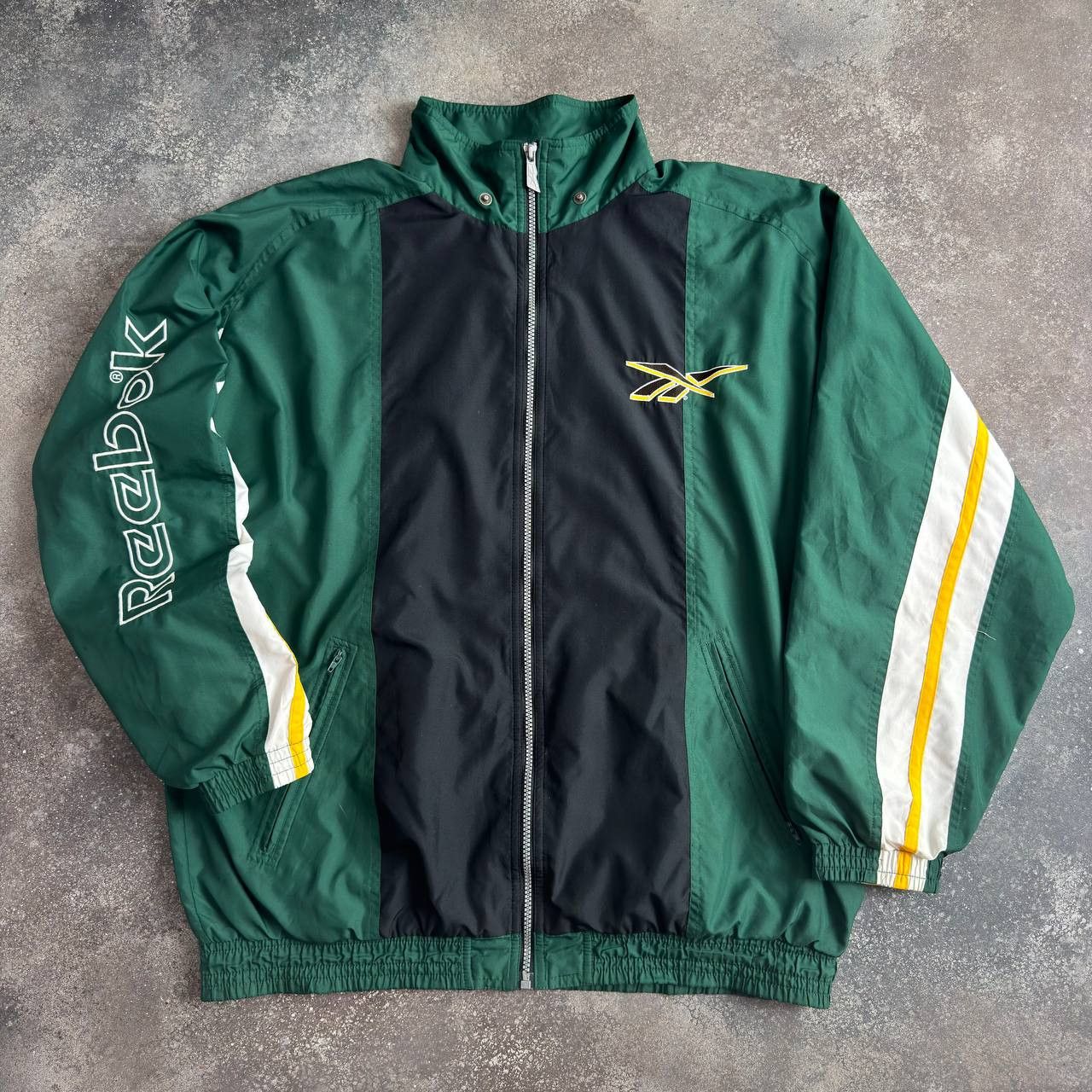 Reebok × Vintage 90s Reebok Vintage Y2K Retro Zip Track Jacket Size US L / EU 52-54 / 3 - 2 Thumbnail