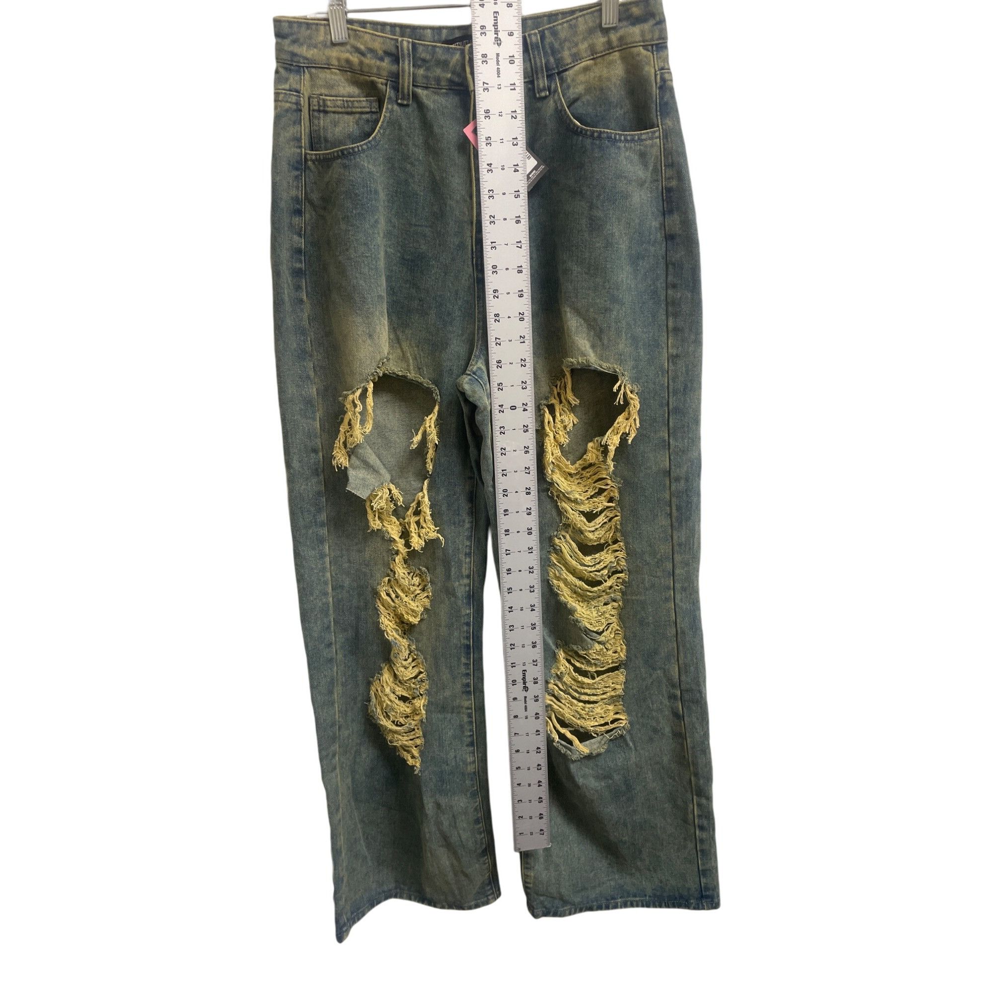 PrettyLittleThing Pretty Little Thing Oversized Women's Jeans Ripped size 8 SK Size 30" / US 8 / IT 44 - 2 Thumbnail