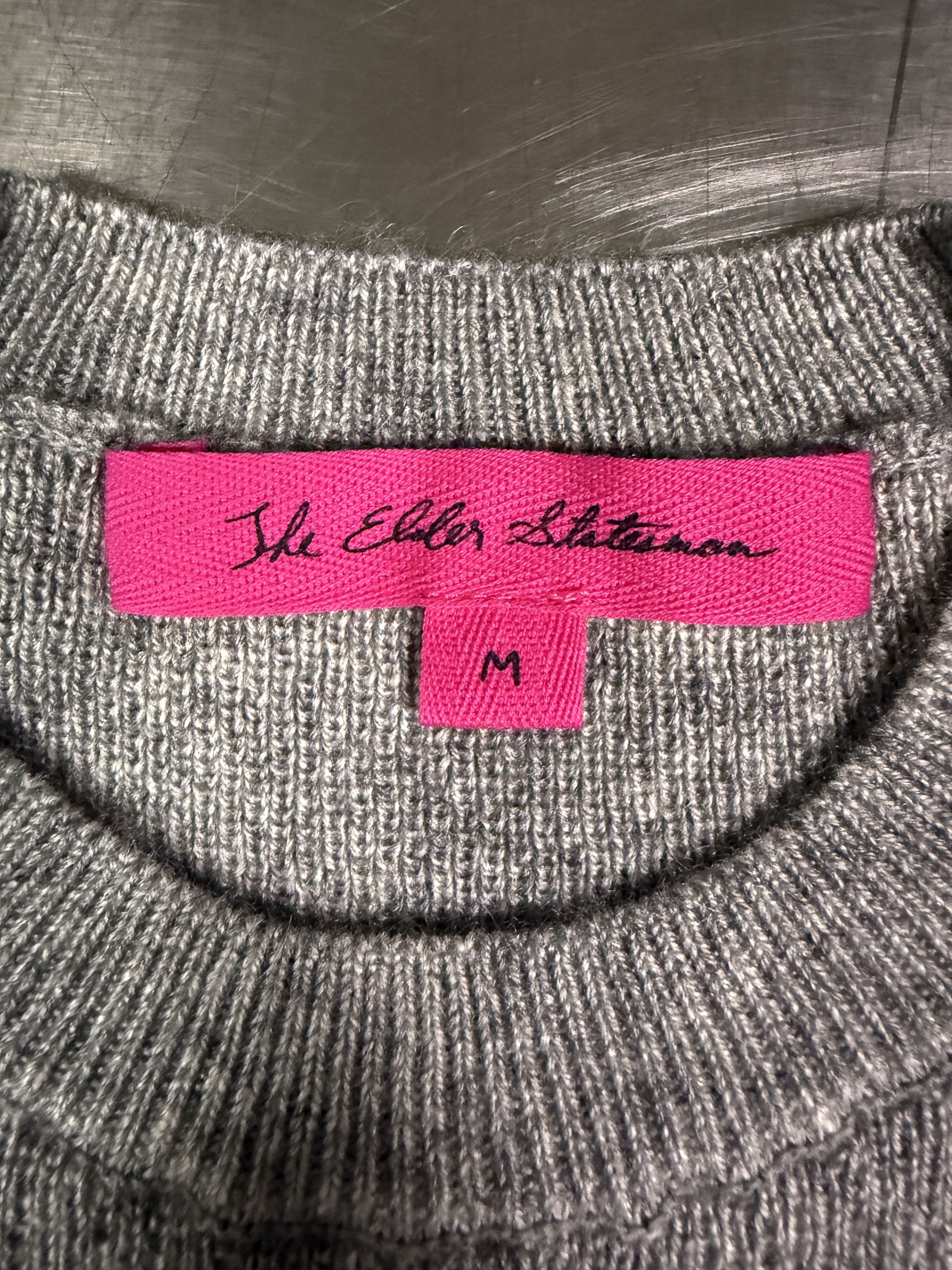 The Elder Statesman $495 The Elder Statesman Delicash Light Grey Fitted Tee Size M / US 6-8 / IT 42-44 - 8 Thumbnail