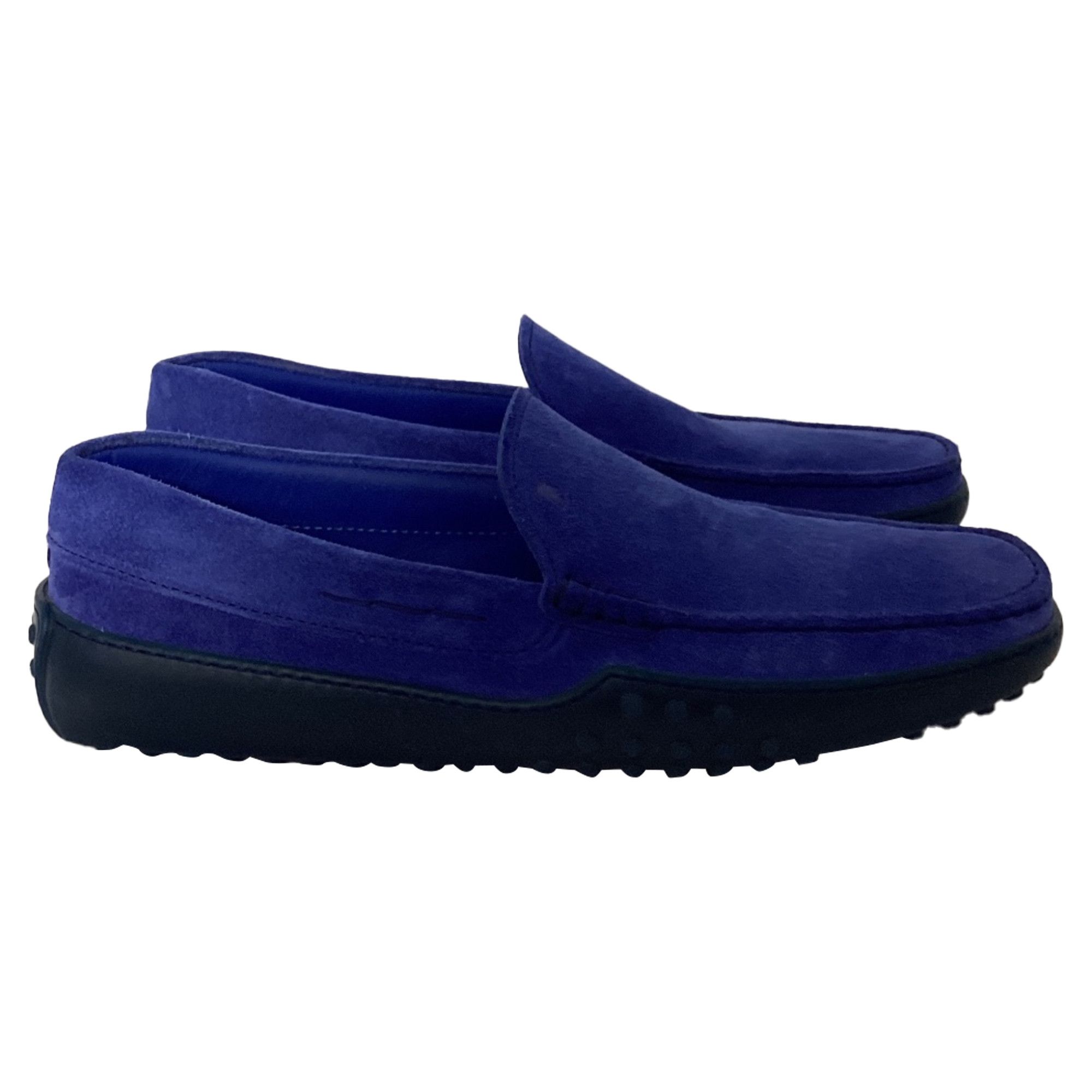 Tod's Tod's Slip-On Loafers in Blue Suede Size US 6.5 / EU 39-40 - 1 Thumbnail