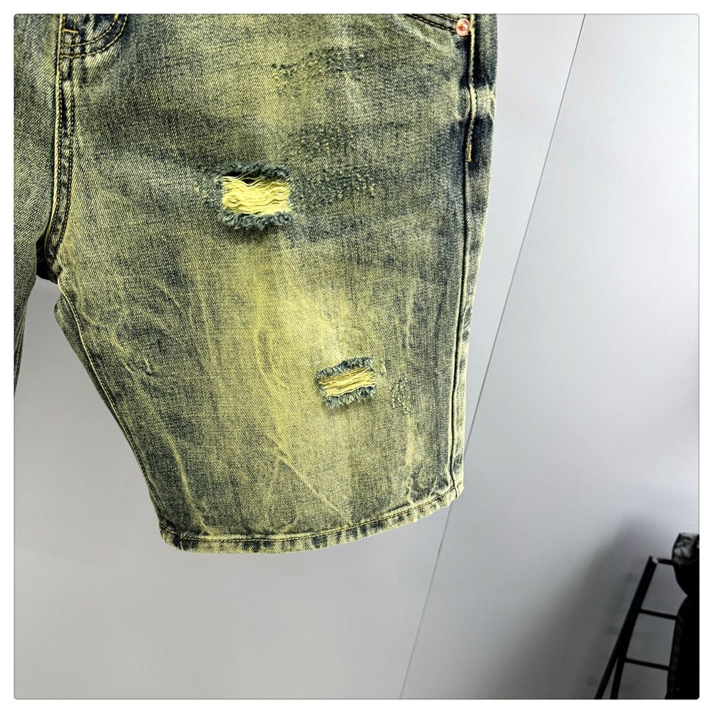Japanese Brand × Vintage Yellow Mud Dyed Short Jeans Size US 32 / EU 48 - 11 Thumbnail
