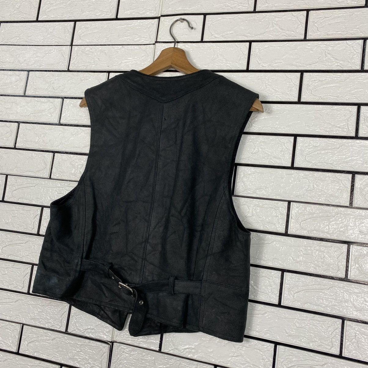 Japanese Brand 🔥VINTAGE VEST LEATHER BIKER MONSIUER NICOLE ISSEY MIYAKE Size US M / EU 48-50 / 2 - 9 Thumbnail