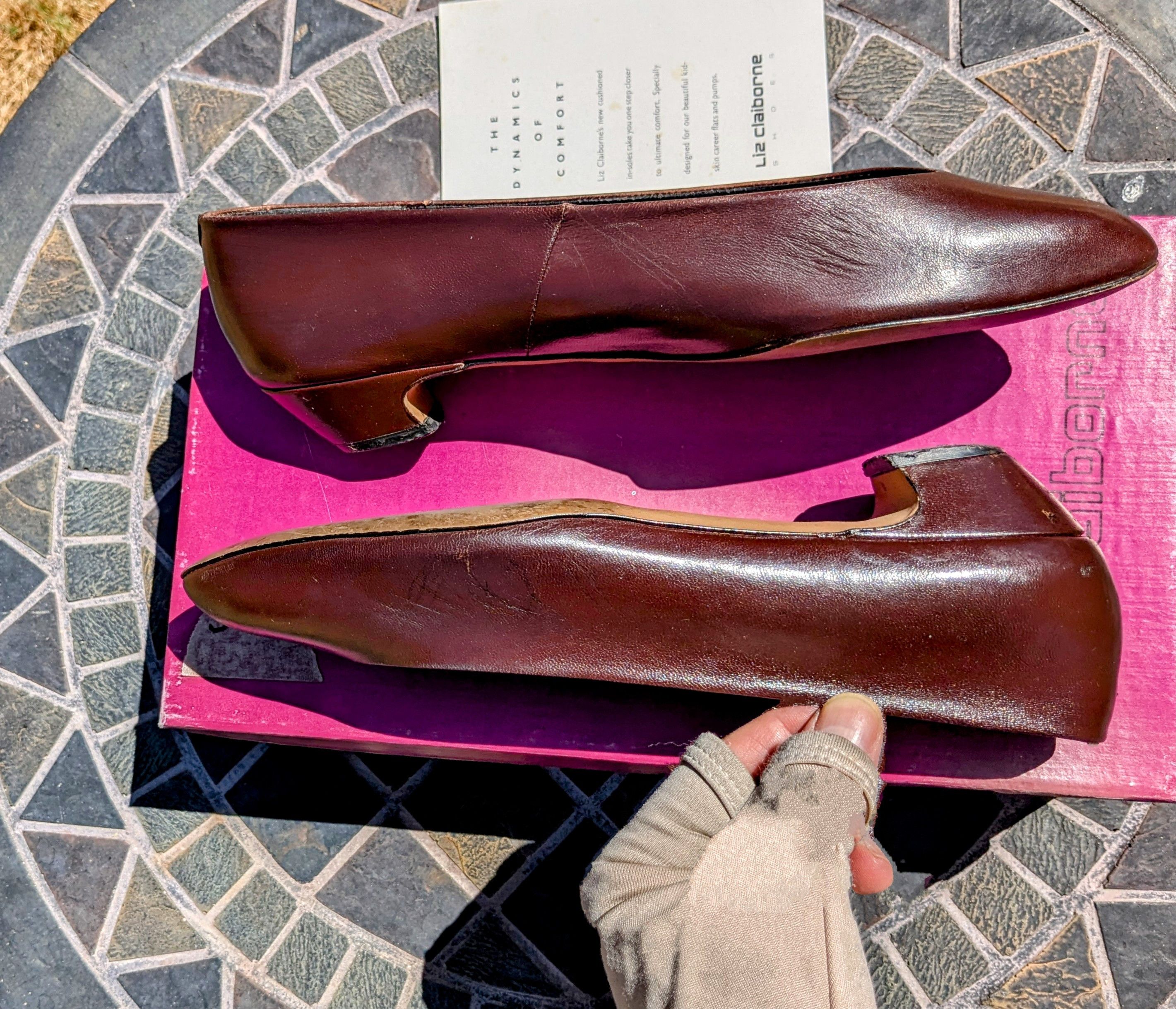 Liz Claiborne VTG Liz Claiborne Gamma Chocolate Spain Heel Pump Shoes Size US 6.5 / IT 36.5 - 7 Thumbnail