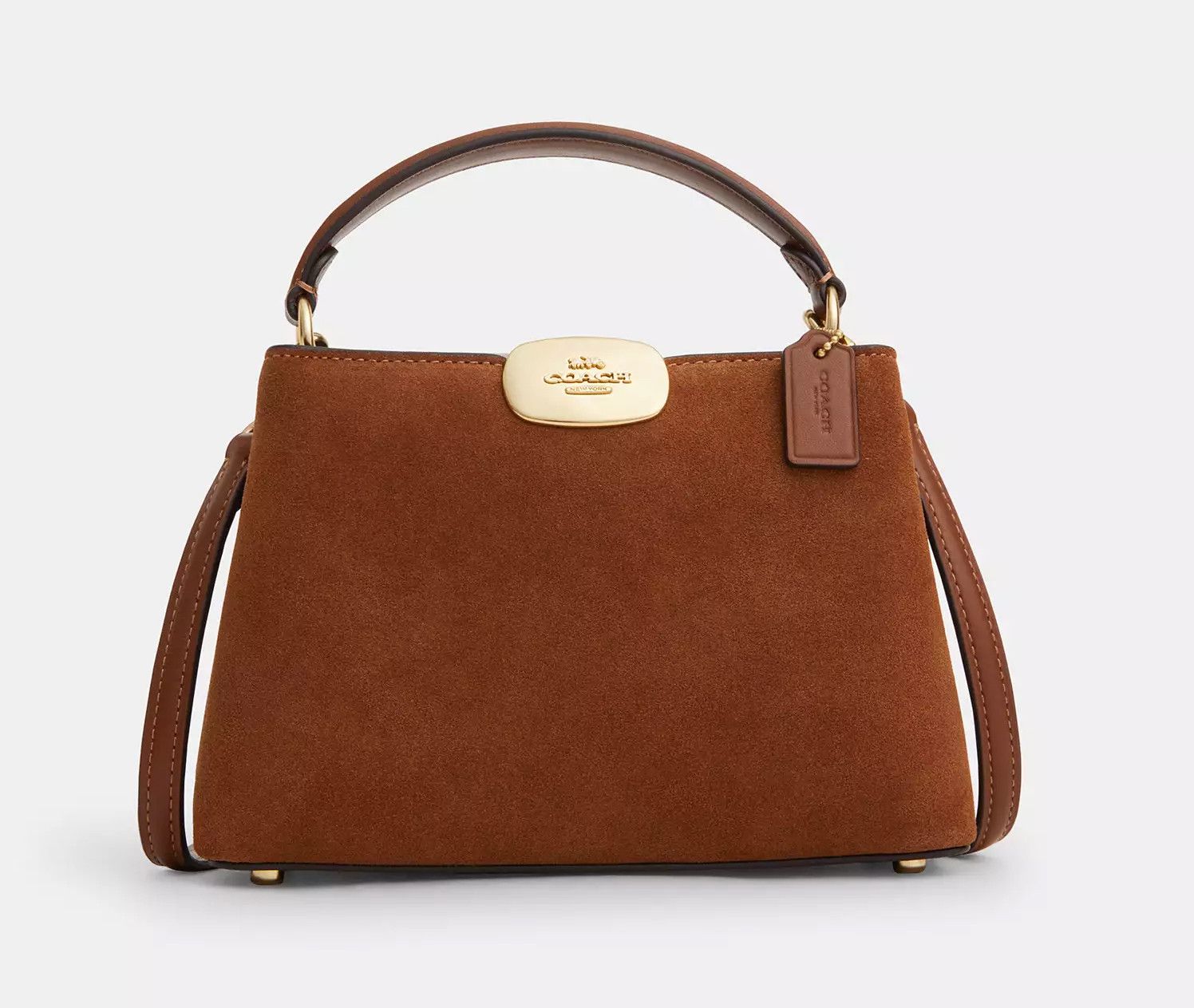 Coach NWT Coach Eliza Mini Carryall Bag In Suede CW181 Size ONE SIZE - 11 Thumbnail