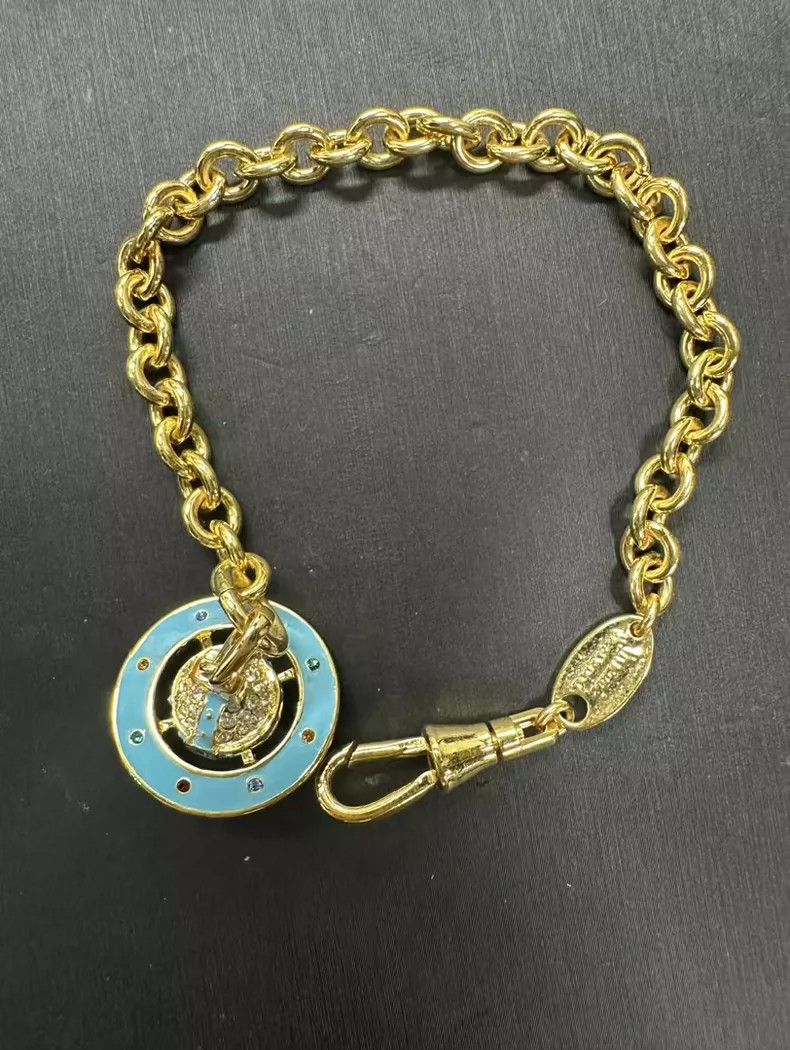Vivienne Westwood Vivienne Westwood Blue Saturn Bracelet - dmc Size ONE SIZE - 1 Thumbnail
