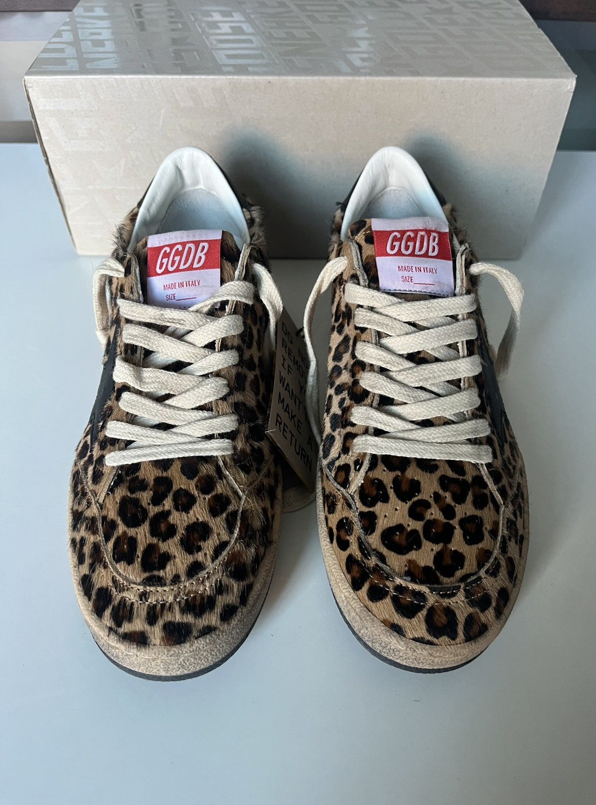 Golden Goose Ball Star Cheetah Print Size US 6 / IT 36 - 9 Thumbnail