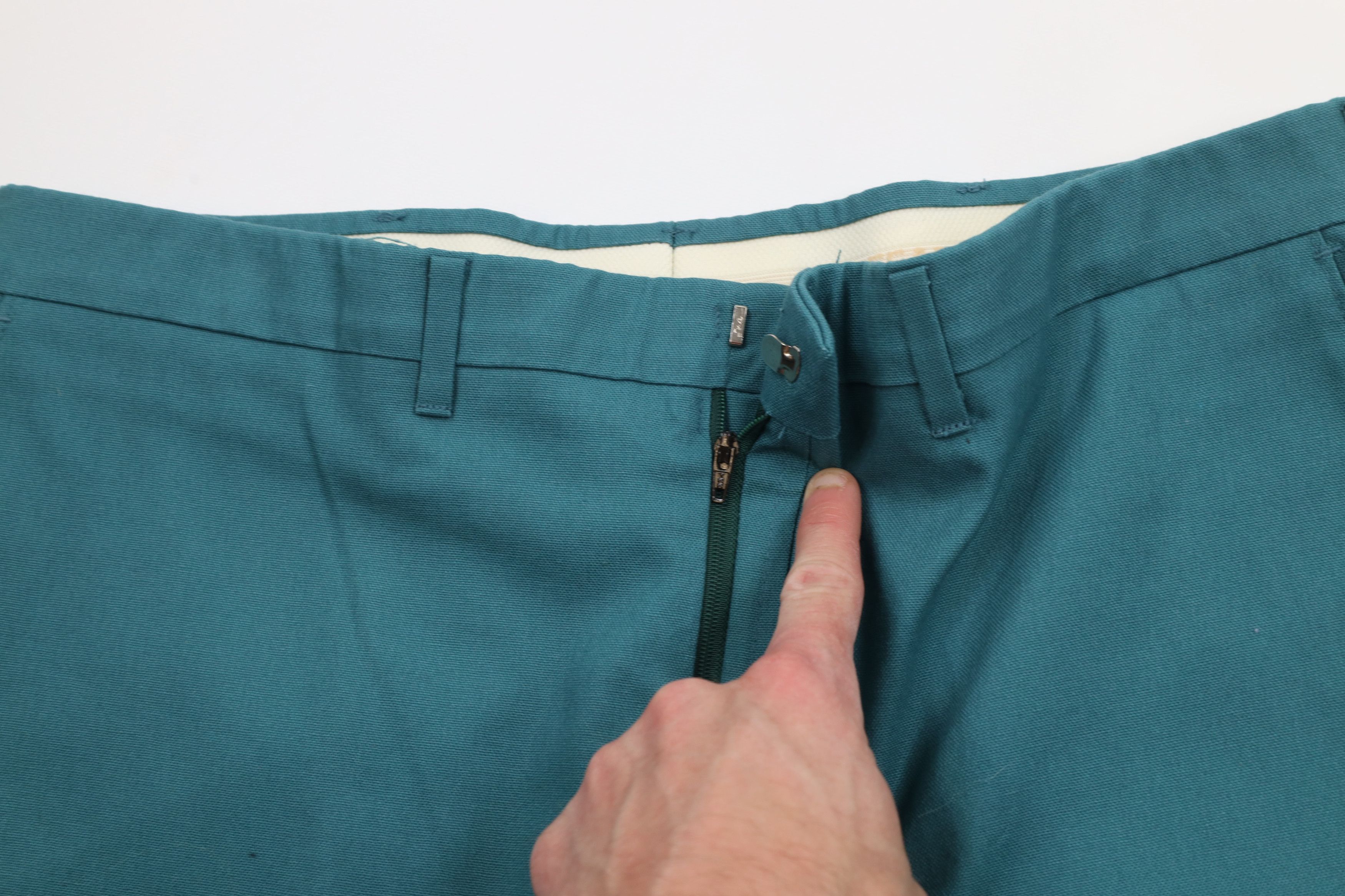 Vintage Vintage 70s Streetwear Wide Leg Bell Bottoms Pants Teal USA Size US 36 / EU 52 - 6 Thumbnail