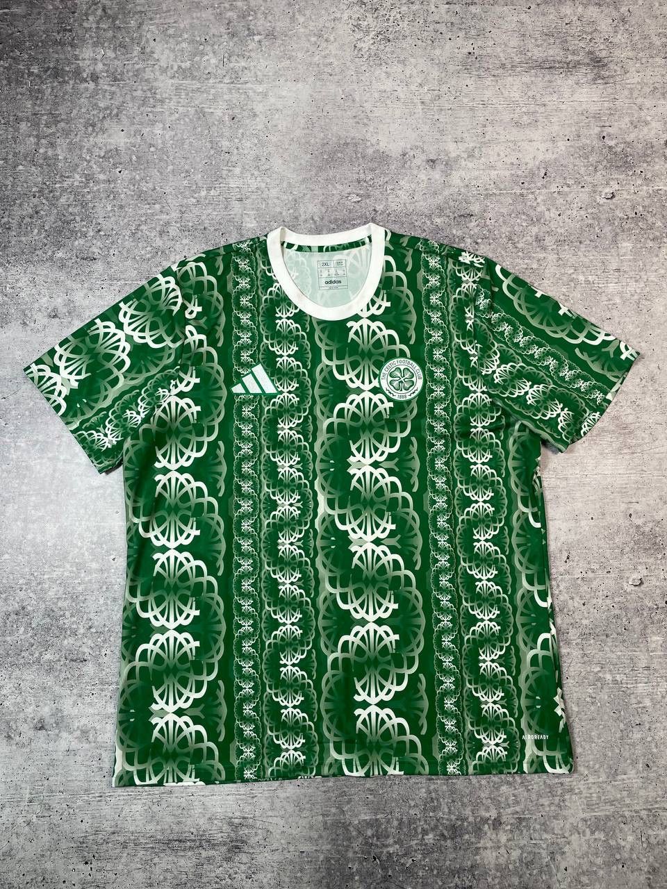 Adidas 2023 Adidas Celtic Pre Match Soccer Jersey T-Shirt Y2K Size US XXL / EU 58 / 5 - 1 Thumbnail