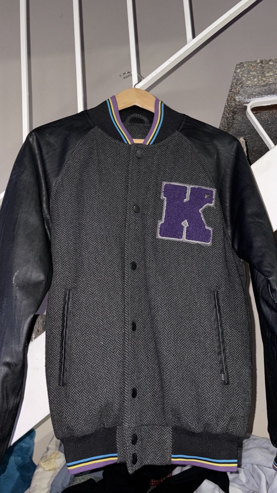 KREW KREW Vintage Letterman jacket (leather sleeves) MENS S Size US S / EU 44-46 / 1 - 1 Thumbnail