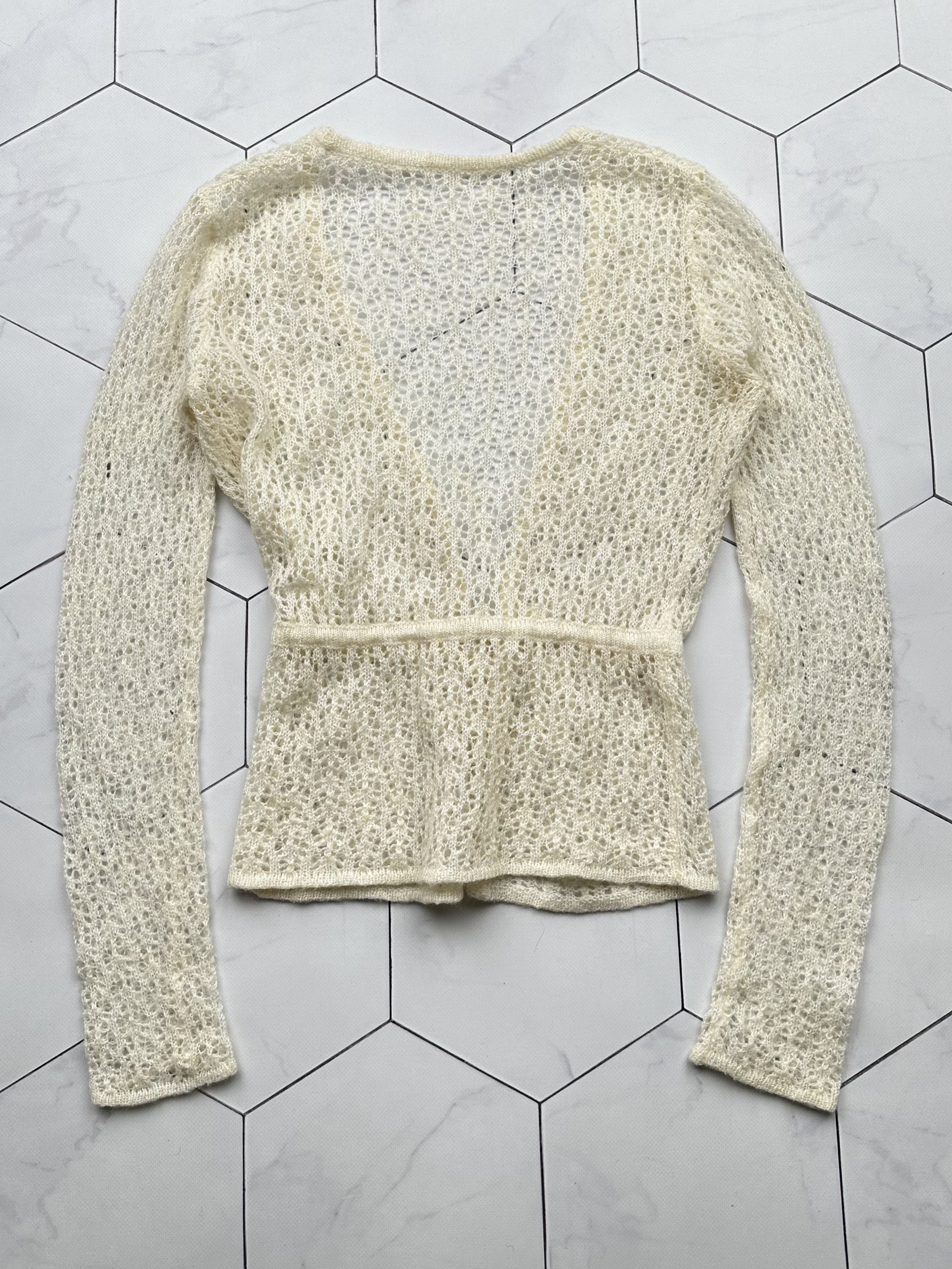 Japanese Brand Vintage Bondage Mesh Blouse (B395)E2 Size S / US 4 / IT 40 - 4 Thumbnail