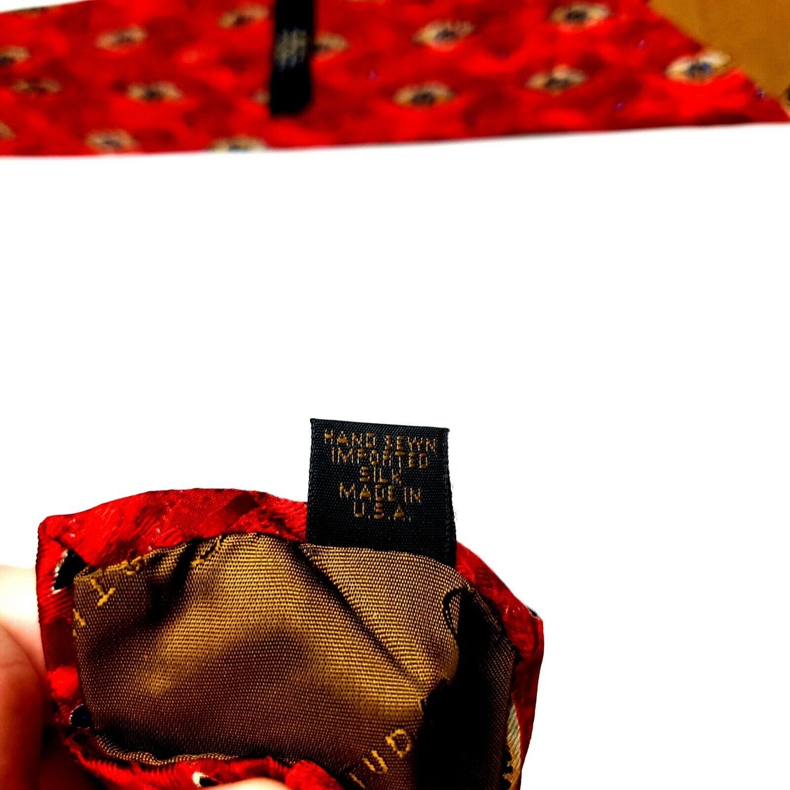 Robert Talbott Robert Talbott Studio Silk Tie Red Abstract Wide Size ONE SIZE - 4 Thumbnail