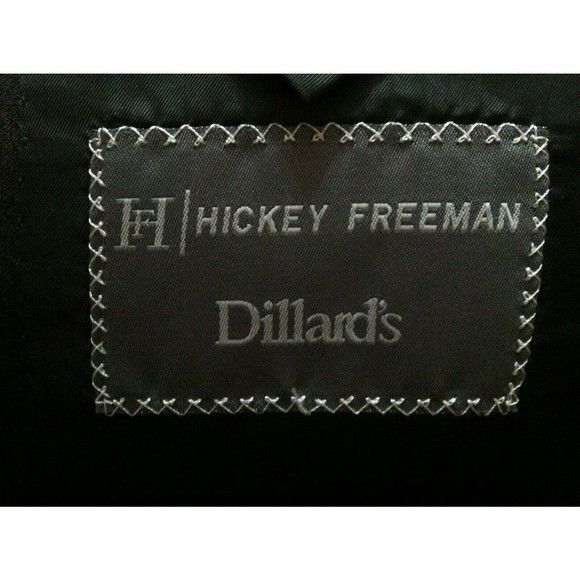 Hickey Freeman HICKEY FREEMAN MENS 100% WORSTED WOOL SPORT COAT BLAZER 46L Size 46L - 4 Thumbnail