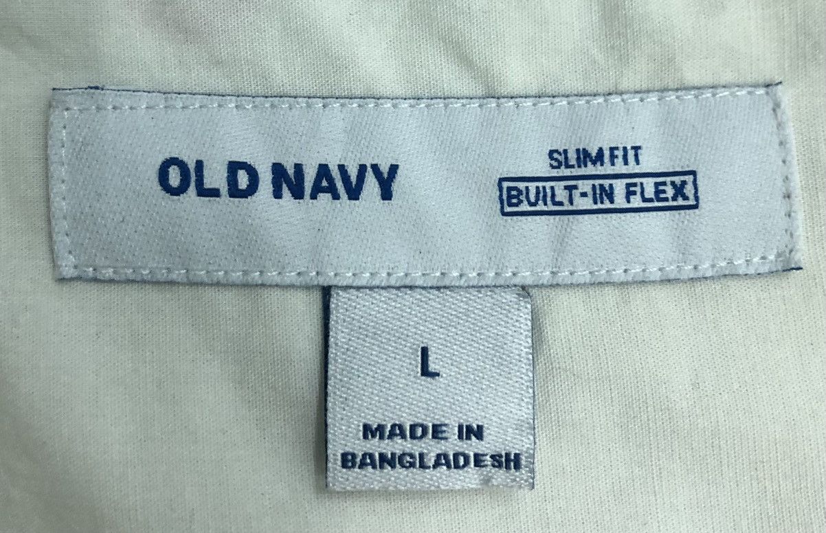 Old Navy Old Navy Slim Fit Short Sleeve Shirt – Pink/Green Palm Print Size US L / EU 52-54 / 3 - 9 Thumbnail