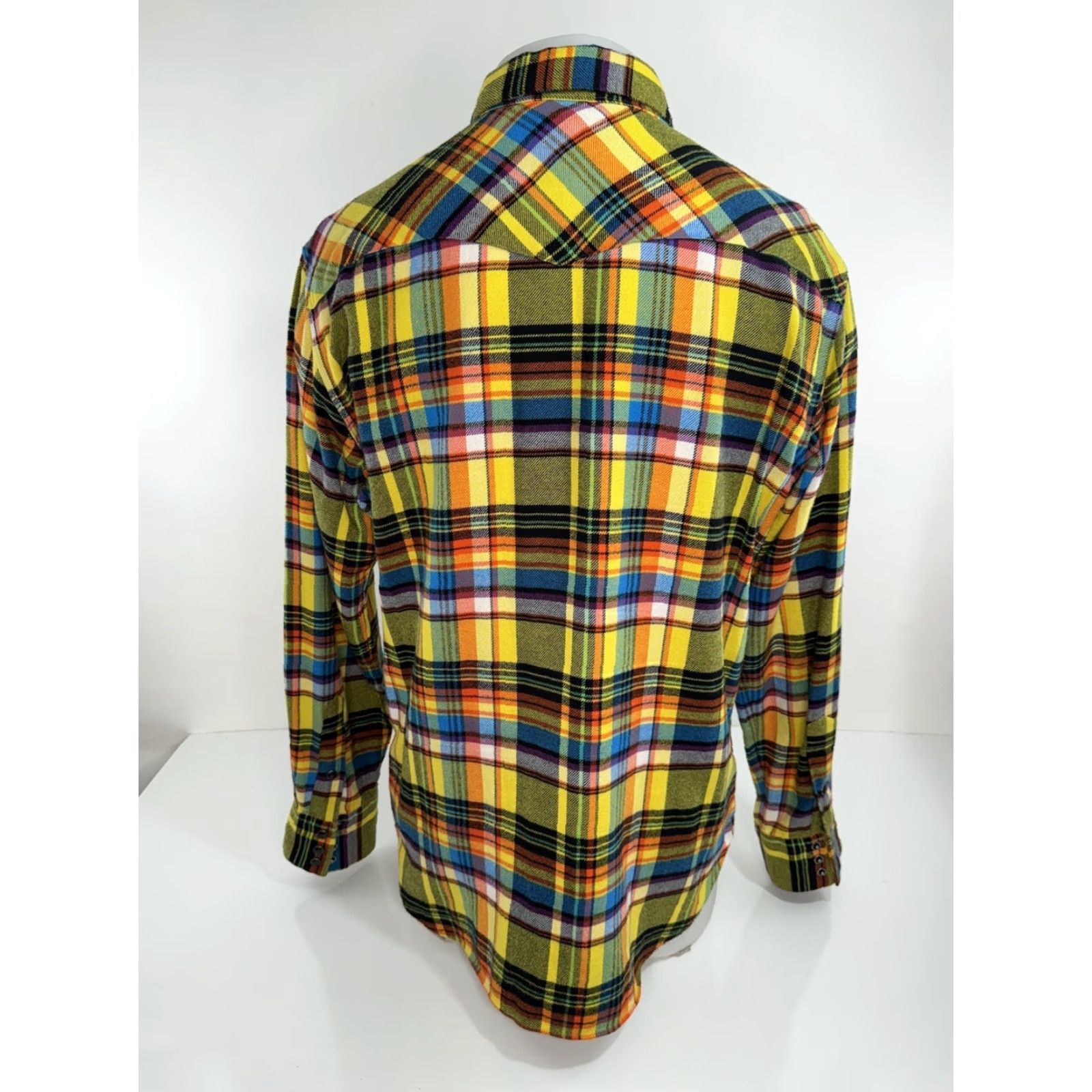 Polo Ralph Lauren Polo Ralph Lauren Western BLACK PEARL SNAP Colorful Soft Flannel Mens L Shirt EX Size US L / EU 52-54 / 3 - 4 Thumbnail