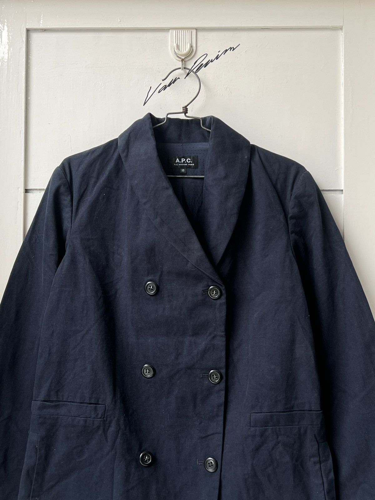 A.P.C. A.P.C Double-breasted Navy Suit Blazers Size US S / EU 44-46 / 1 - 11 Thumbnail