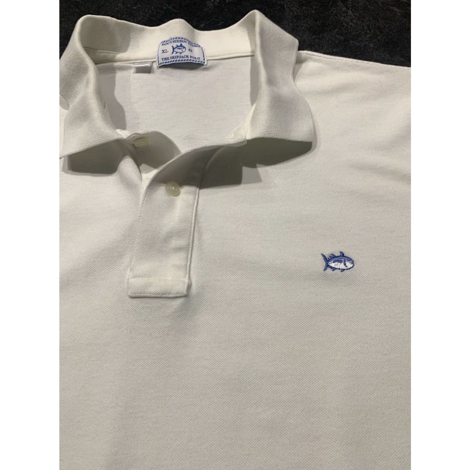 Southern Tide Mississippi State University Mens Polo Shirt Extra Large XL White Size US XL / EU 56 / 4 - 3 Thumbnail