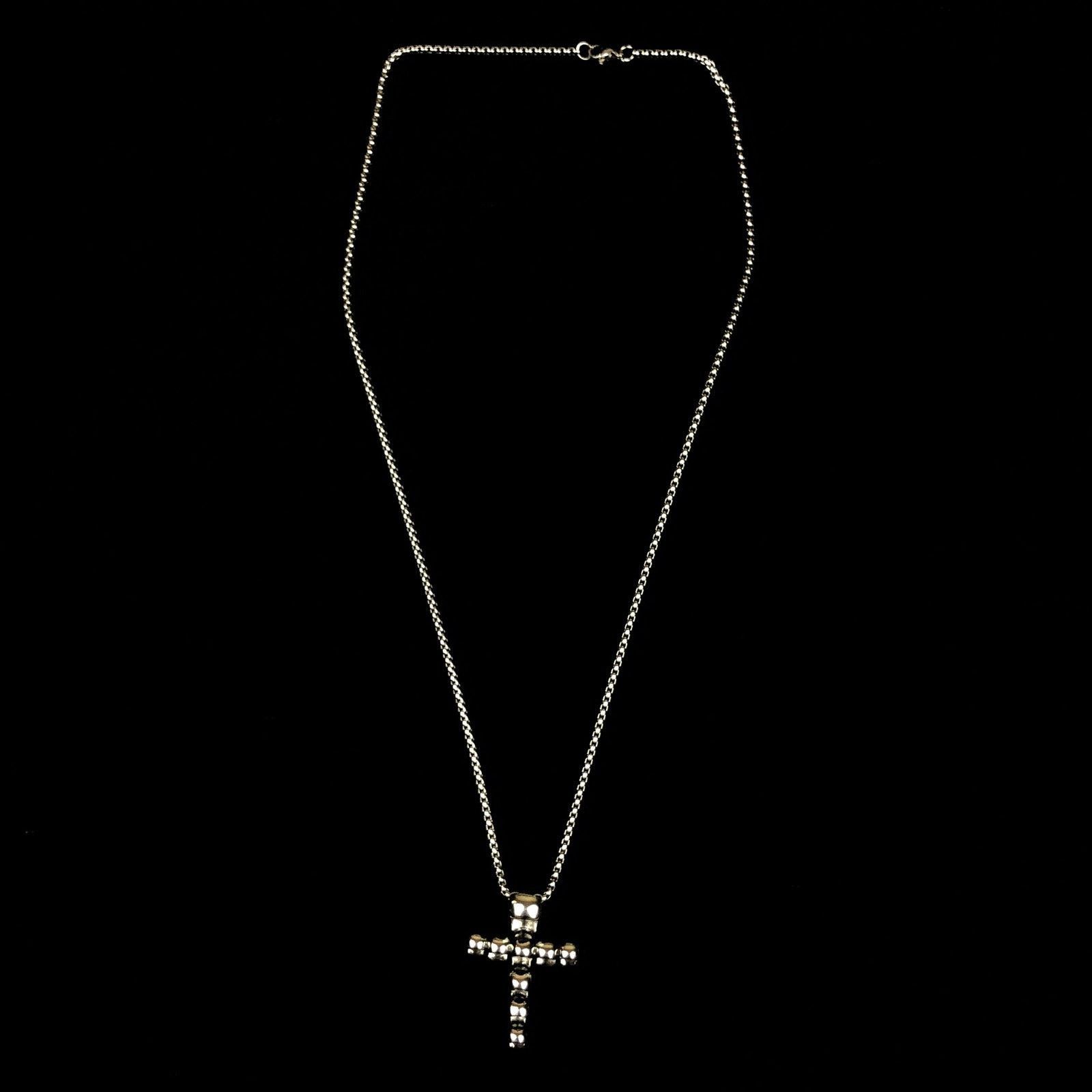 Jewelry Skull Cross Punk Necklace Chain Size ONE SIZE - 6 Thumbnail