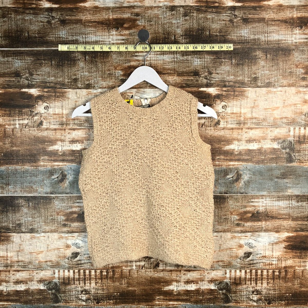 Homespun Knitwear × Japanese Brand Julie Skarland Brown Vest Knitwear #A1664 Size XS / US 0-2 / IT 36-38 - 1 Thumbnail