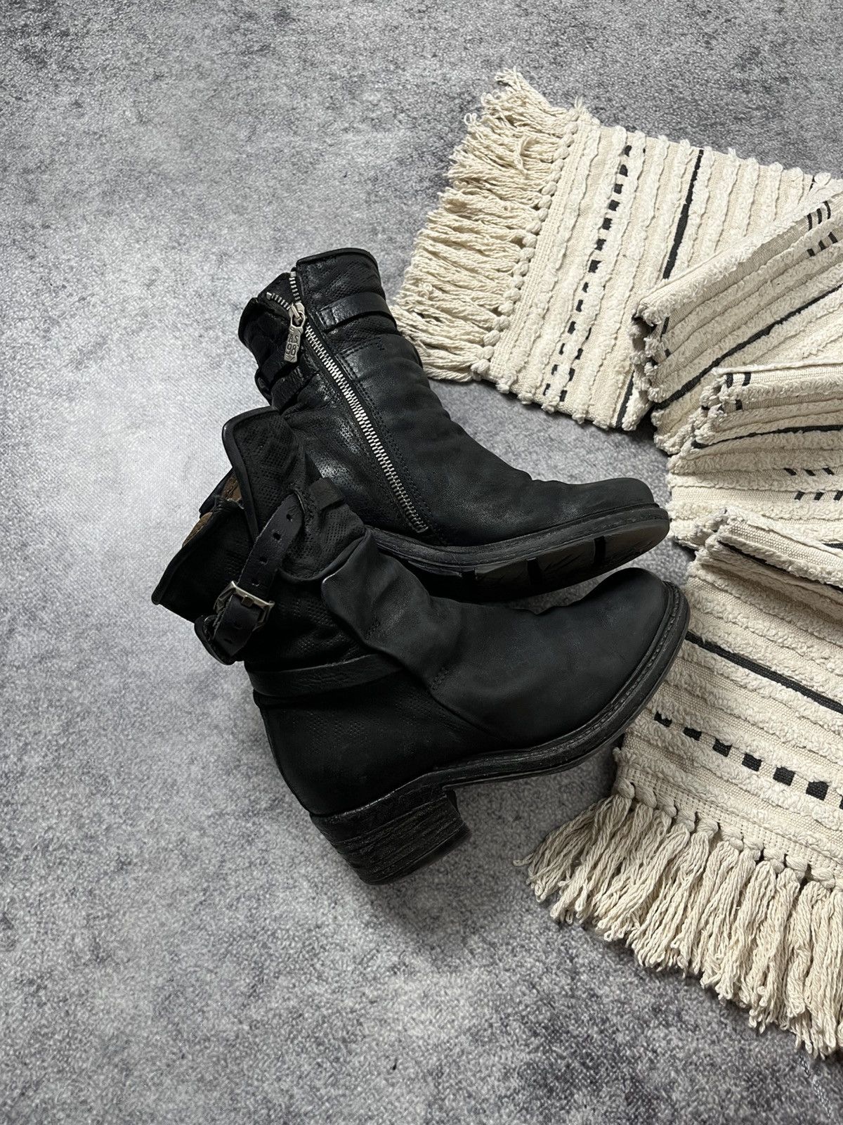 A.S.98 🔥A.S.98 AIRSTEP ANKLE STRAPS LEATHER 90'S BOOTS GUIDI VIBE Size US 6.5 / IT 36.5 - 3 Thumbnail