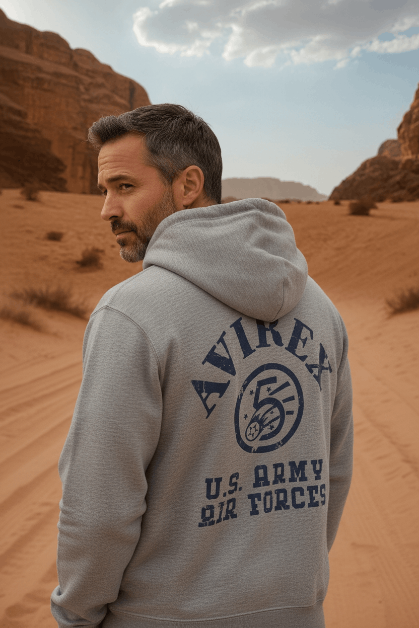 Avirex AVIREX US Army Air Forces Big Logo Zipper Hoodie Size US M / EU 48-50 / 2 - 12 Thumbnail