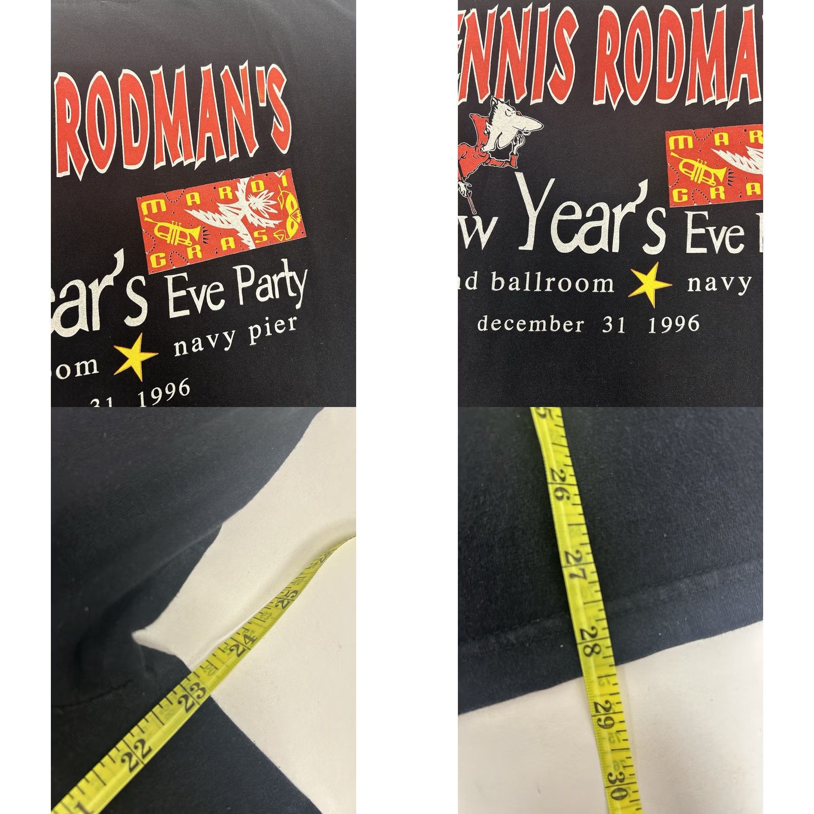 Vintage VINTAGE Dennis Rodman Shirt XL Black Chairman Of The Boards 1996 NYE Party 90s Size US XL / EU 56 / 4 - 11 Thumbnail