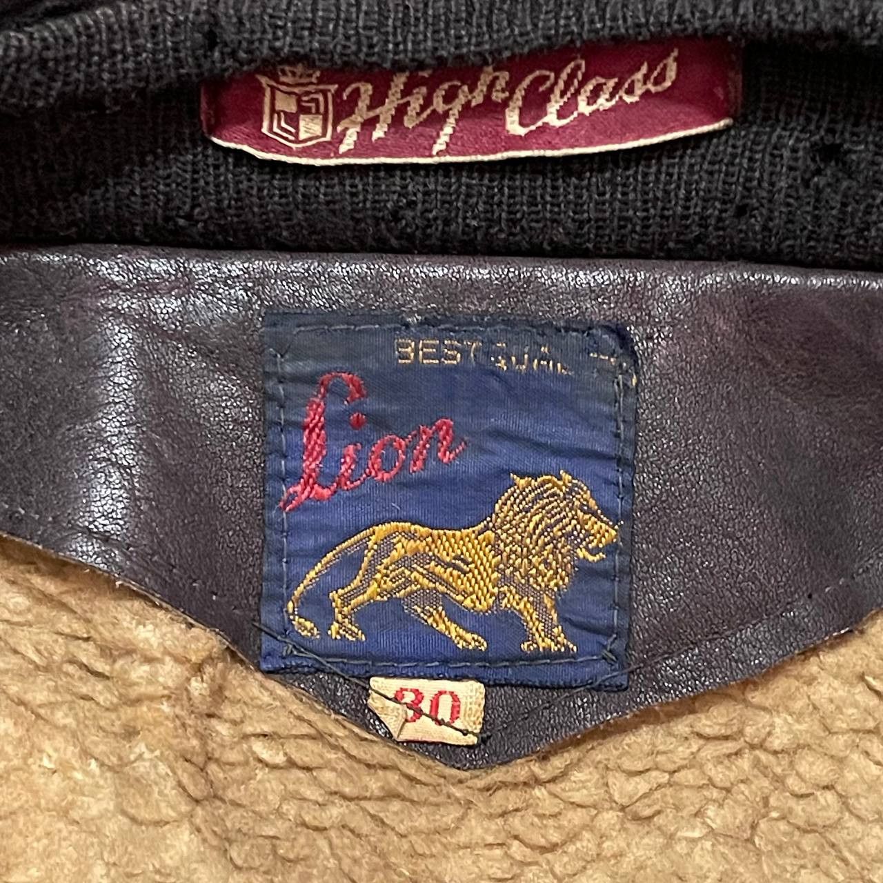 Genuine Leather Vintage Lion Leather Bomber Jacket Size US M / EU 48-50 / 2 - 9 Thumbnail