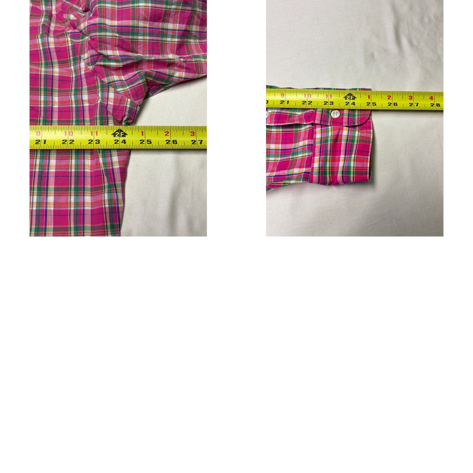 Polo Ralph Lauren Polo by Ralph Lauren Shirt Plaid Button-Down Long Sleeve Men L Pink Casual Size US L / EU 52-54 / 3 - 8 Thumbnail