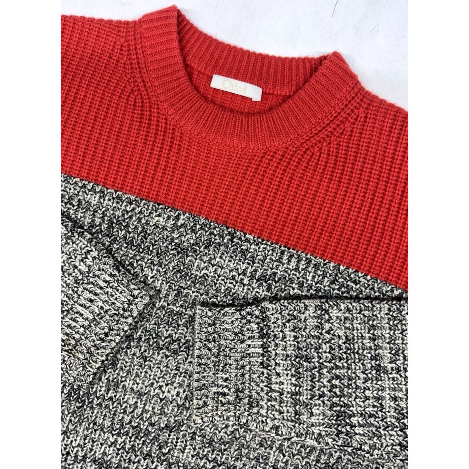 THAKOON Chloe Sweater Gray Cashmere Knit Pullover Women XS Crew Neck Long Sleeve Solid Preppy Size XS / US 0-2 / IT 36-38 - 2 Thumbnail