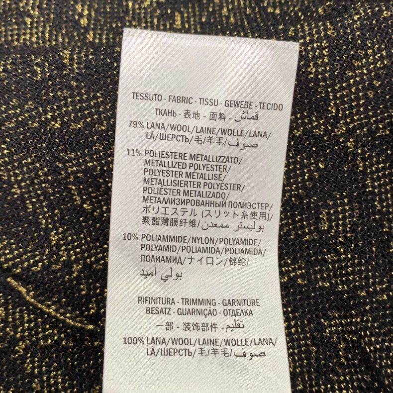 Gucci Gucci Black gold thread logo full print inlaid round-neck w Size US XS / EU 42 / 0 - 7 Thumbnail