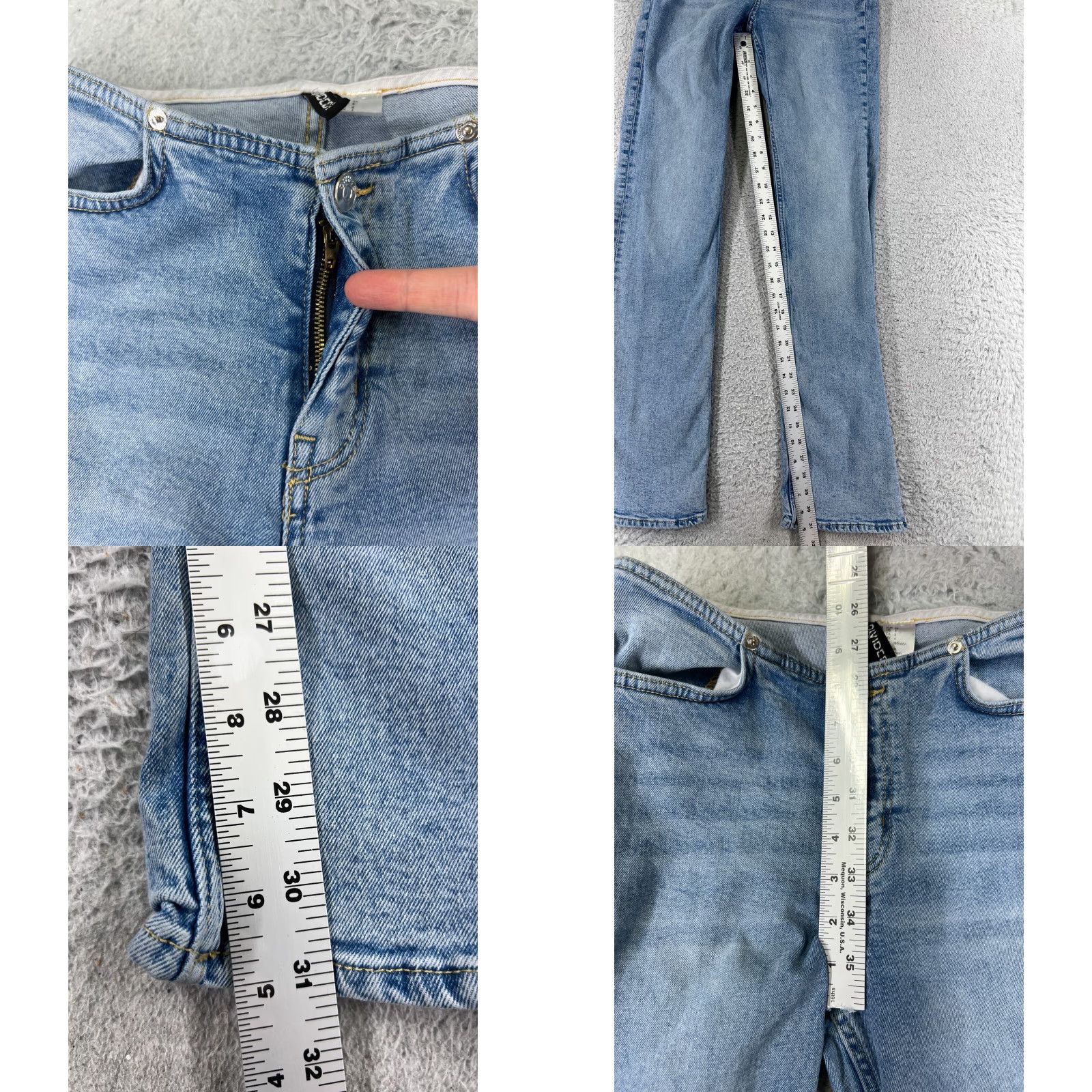 Denime Divided Jeans Womens 4 Bootcut Denim Blue Mid Rise 23 Inseam 31 Regular 5-Pocket Design Size 27" / US 4 / IT 40 - 8 Thumbnail