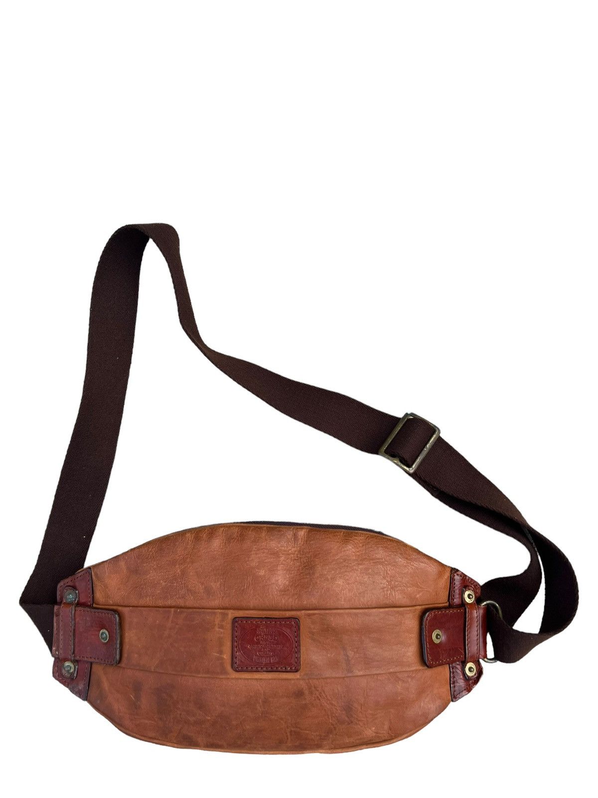 Leather Creed Japan Stains Patina Leather Chest Bag Size ONE SIZE - 9 Thumbnail