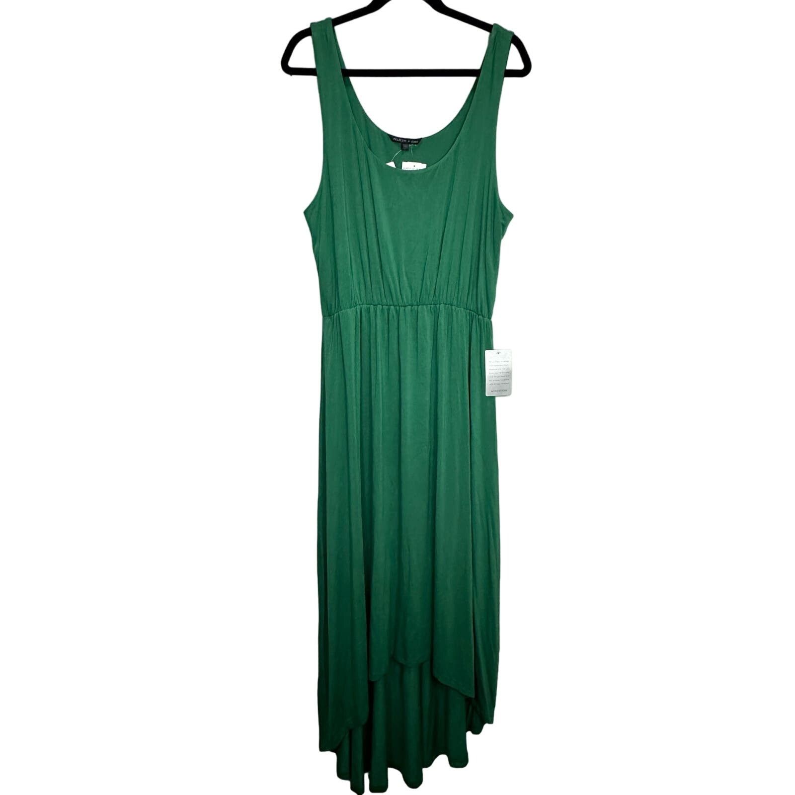 Nordstrom Felicity & Coco NWT Hi-Low Hem Tank Dress Kelly Green sz XL Size XL / US 12-14 / IT 48-50 - 2 Thumbnail