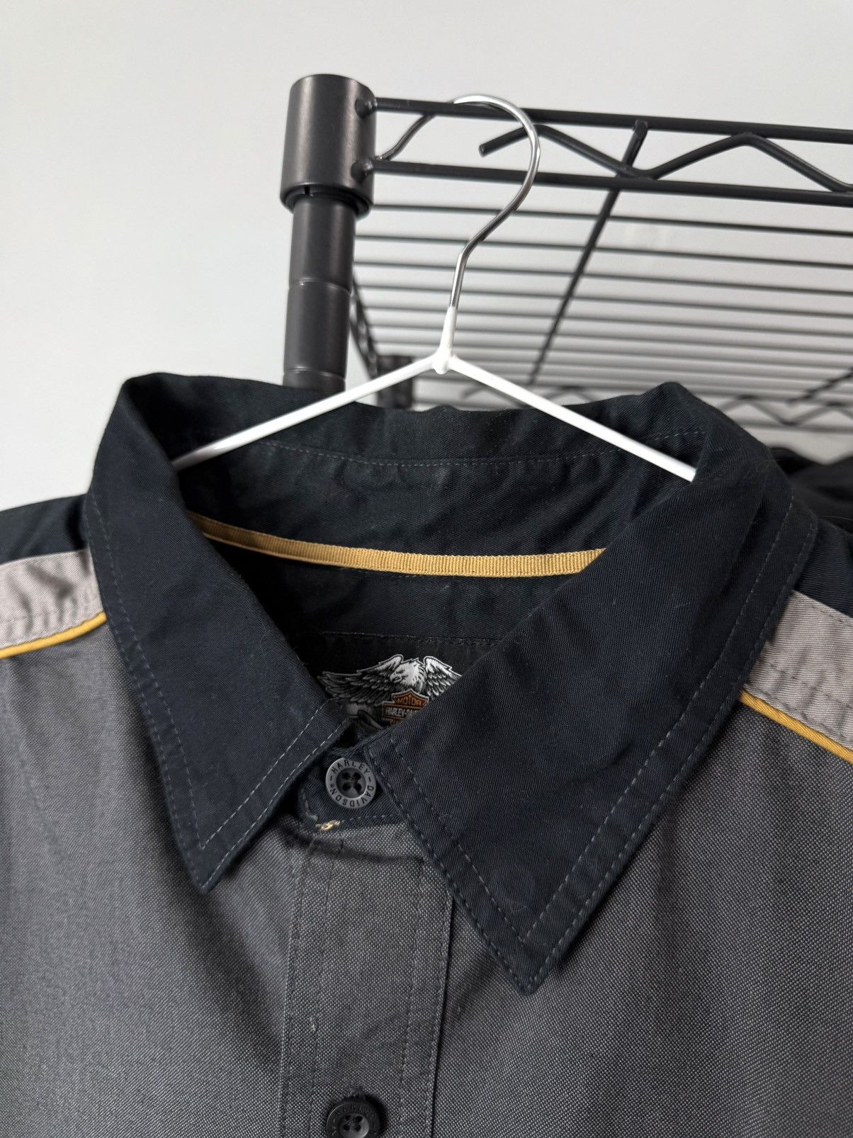Harley Davidson Vintage Harley Davidson Embroidered Logo Shirt Size US L / EU 52-54 / 3 - 4 Thumbnail