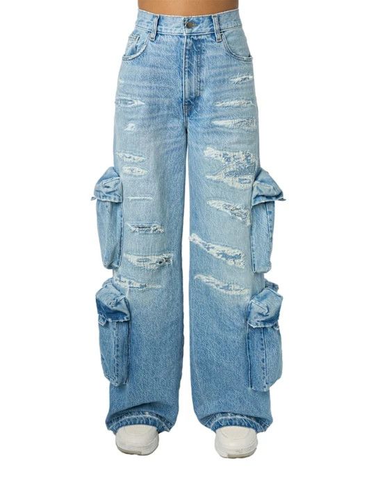 Amiri o1y0425 Denim Jeans in Blue Size 25" / US 0 / IT 36 - 1 Thumbnail