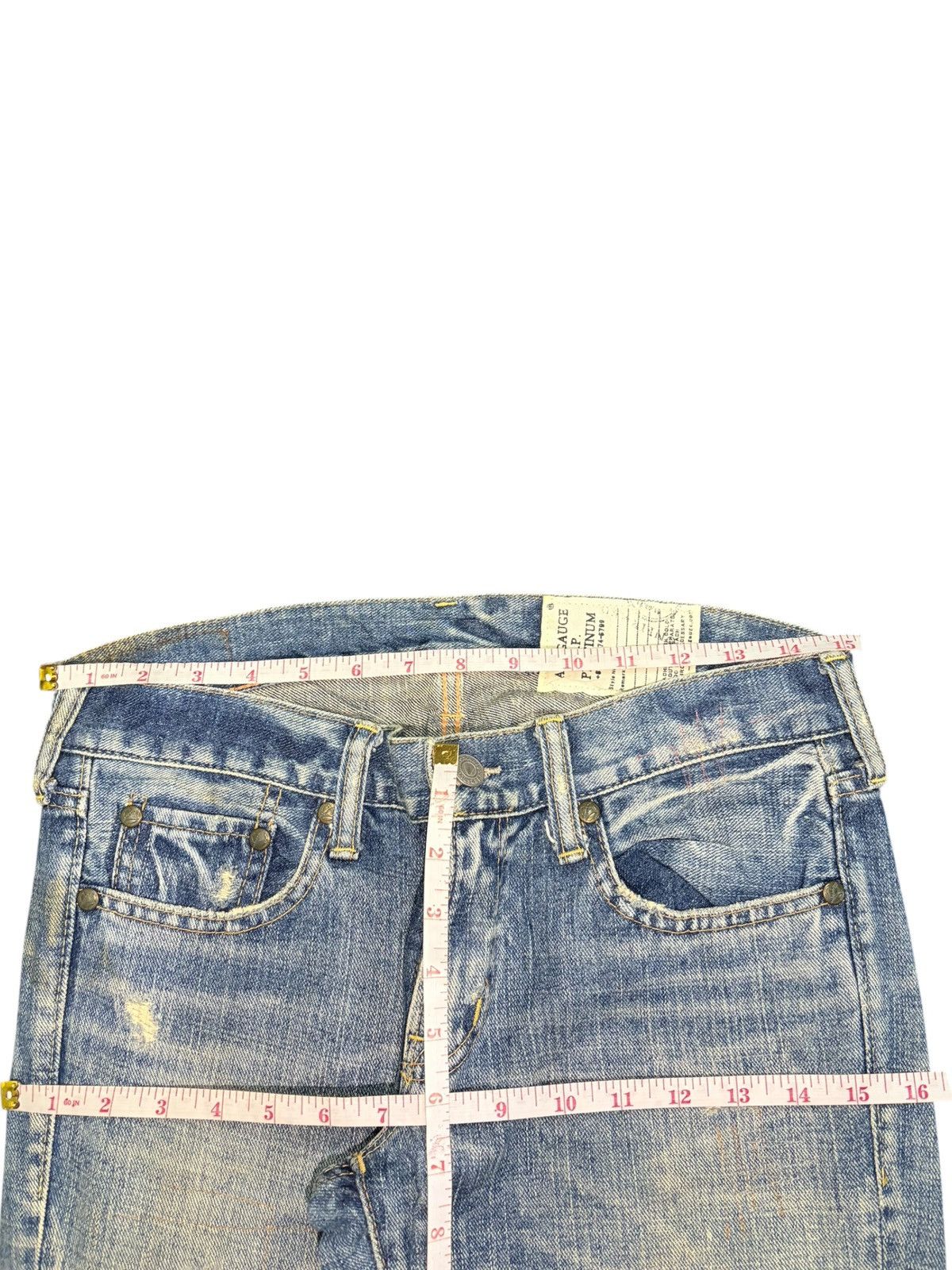 Ksubi Vintage Antgauge Bleached Patched Distressed Jeans Size 30" / US 8 / IT 44 - 6 Thumbnail