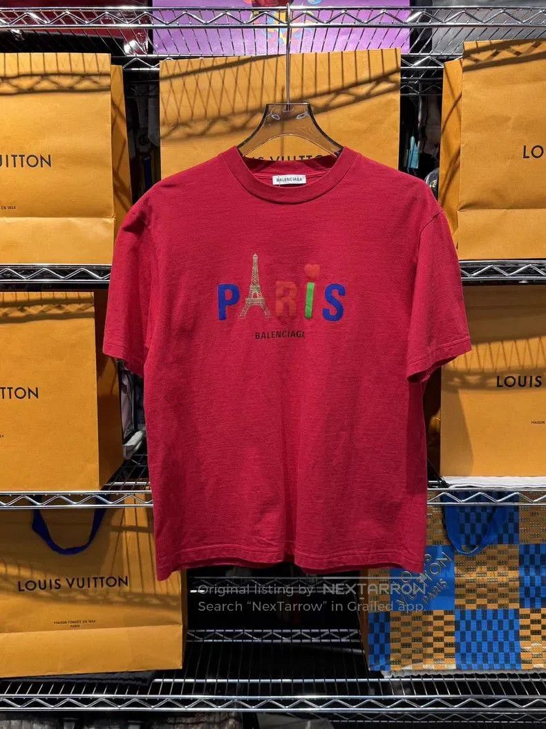 Balenciaga Balenciaga Paris Tower Logo T-Shirt. Size US S / EU 44-46 / 1 - 1 Thumbnail