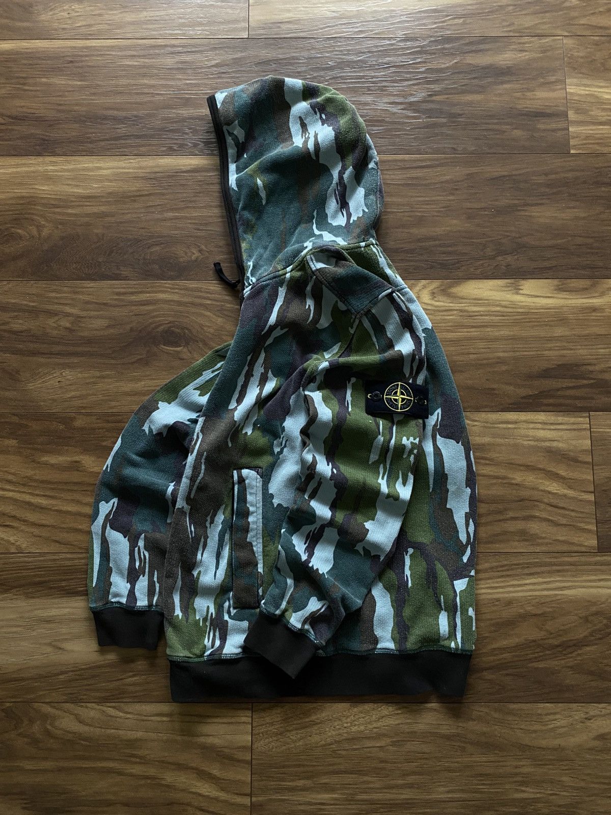 Stone Island Stone Island Flowing Camo Zip hoodie Y2k Swag Size US M / EU 48-50 / 2 - 1 Thumbnail